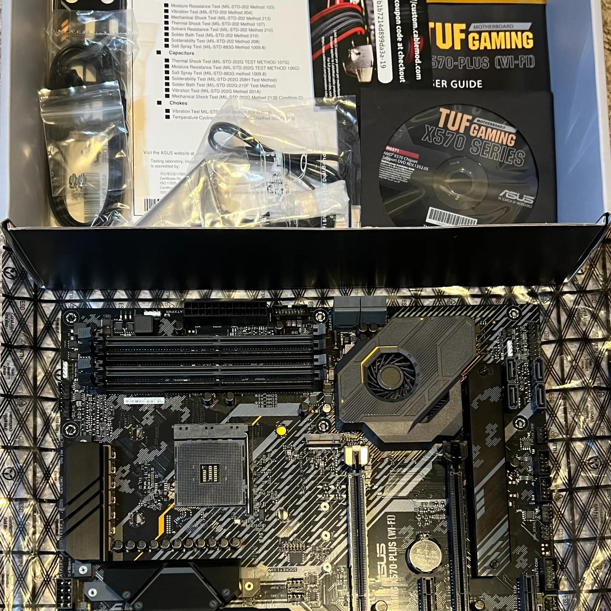 ASUS AM4 TUF Gaming X570-Plus (Wi-Fi) AM4 Zen 3 Ryzen 5000 & 3rd Gen Ryzen ATX MOBO