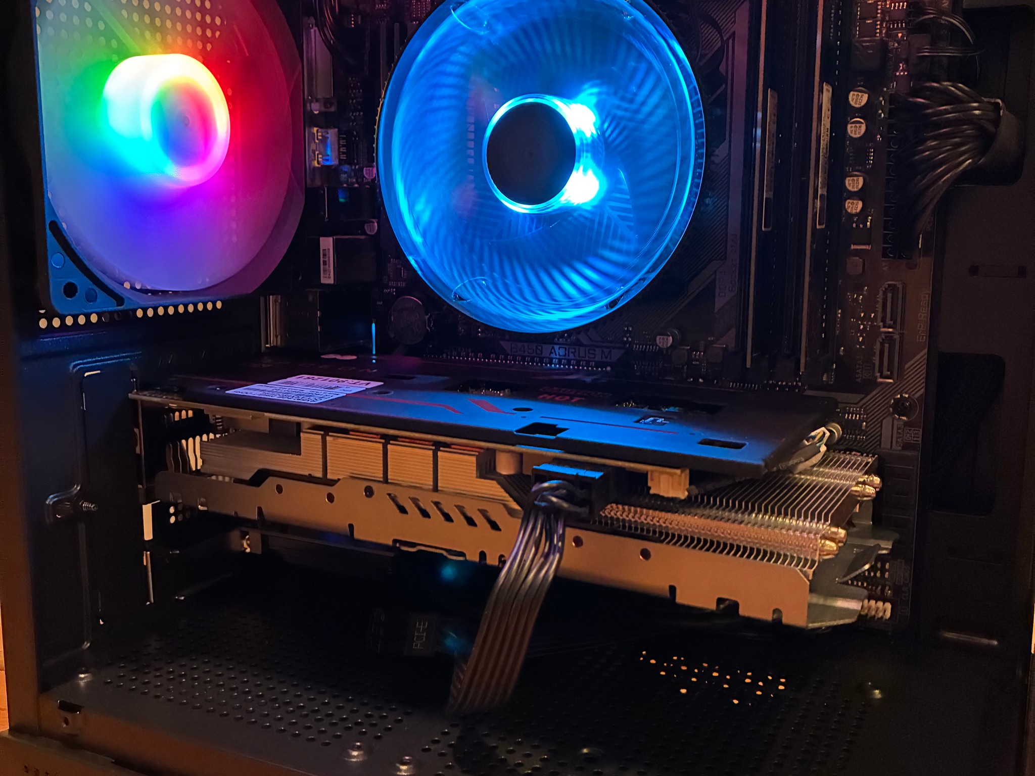 R5 5600 RX 580 8GB CUSTOM GAMING PC 16GB DDR4 512GB SSD WIFI 6E RGB WINDOWS 10/11