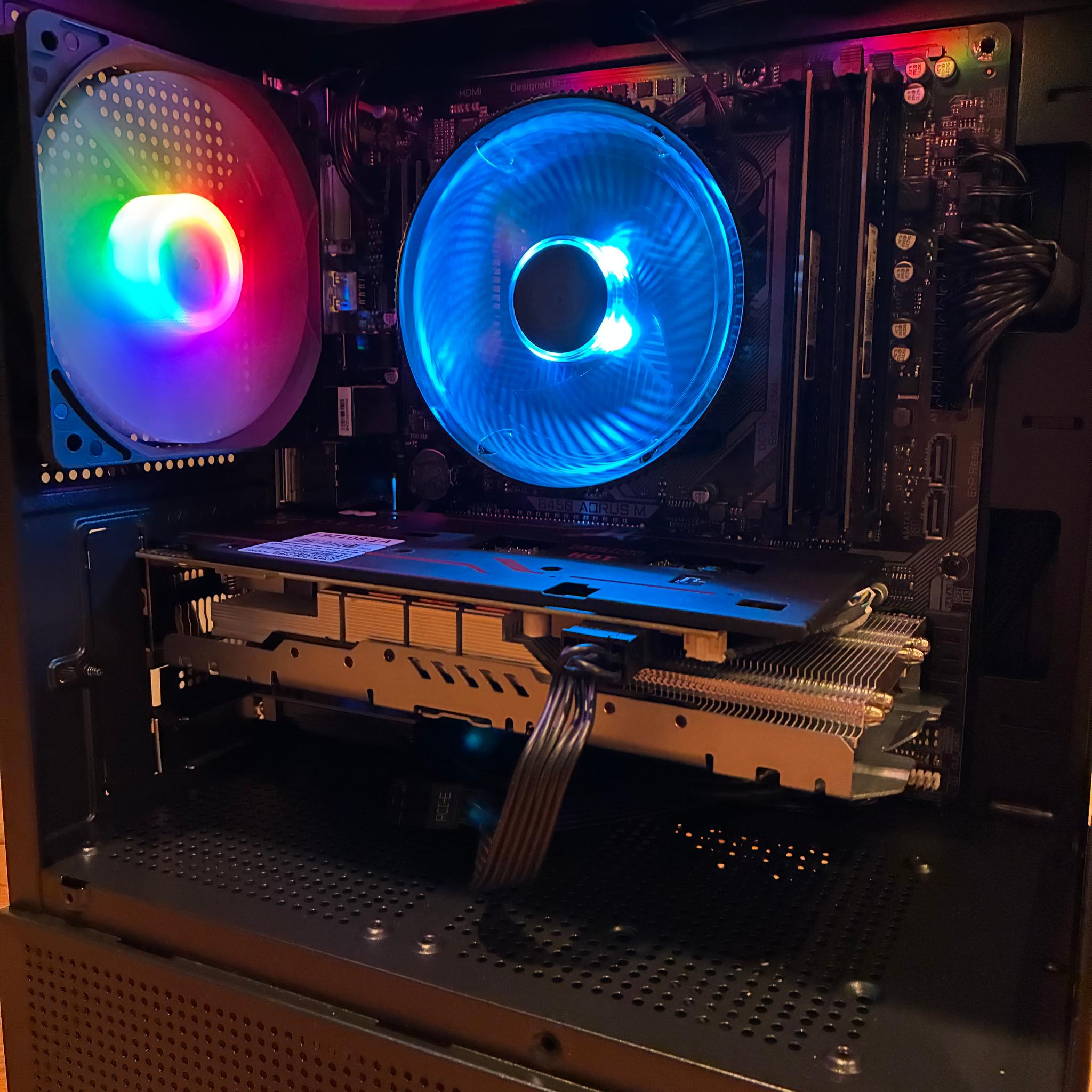 R5 5600 RX 580 8GB CUSTOM GAMING PC 16GB DDR4 512GB SSD WIFI 6E RGB WINDOWS 10/11