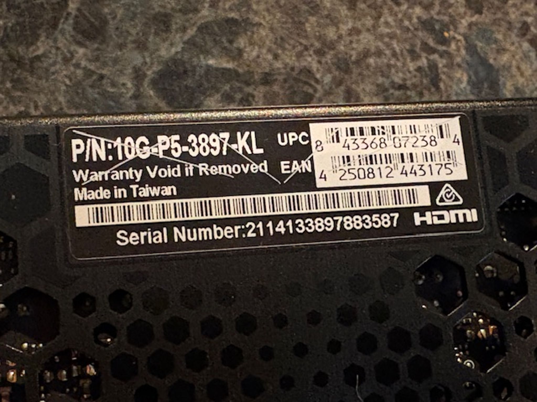 EVGA GeForce Nvidia RTX 3080 FTW3 ULTRA GAMING 10G-P5-3897-KL 10GB GDDR6X