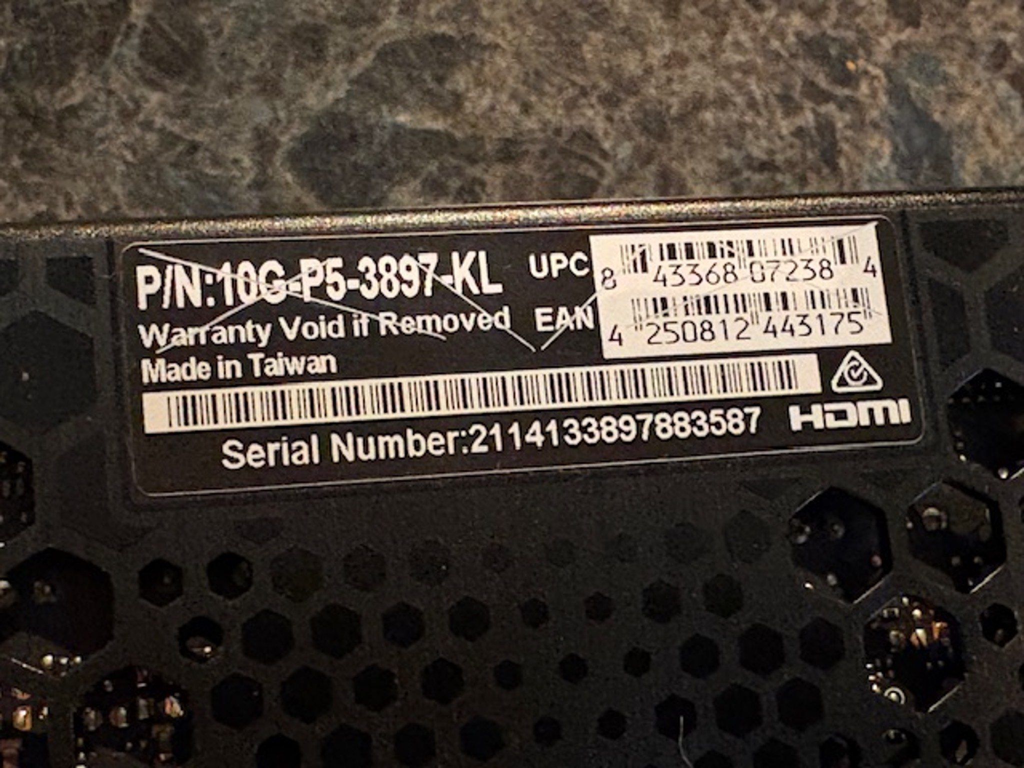 EVGA GeForce Nvidia RTX 3080 FTW3 ULTRA GAMING 10G-P5-3897-KL 10GB GDDR6X