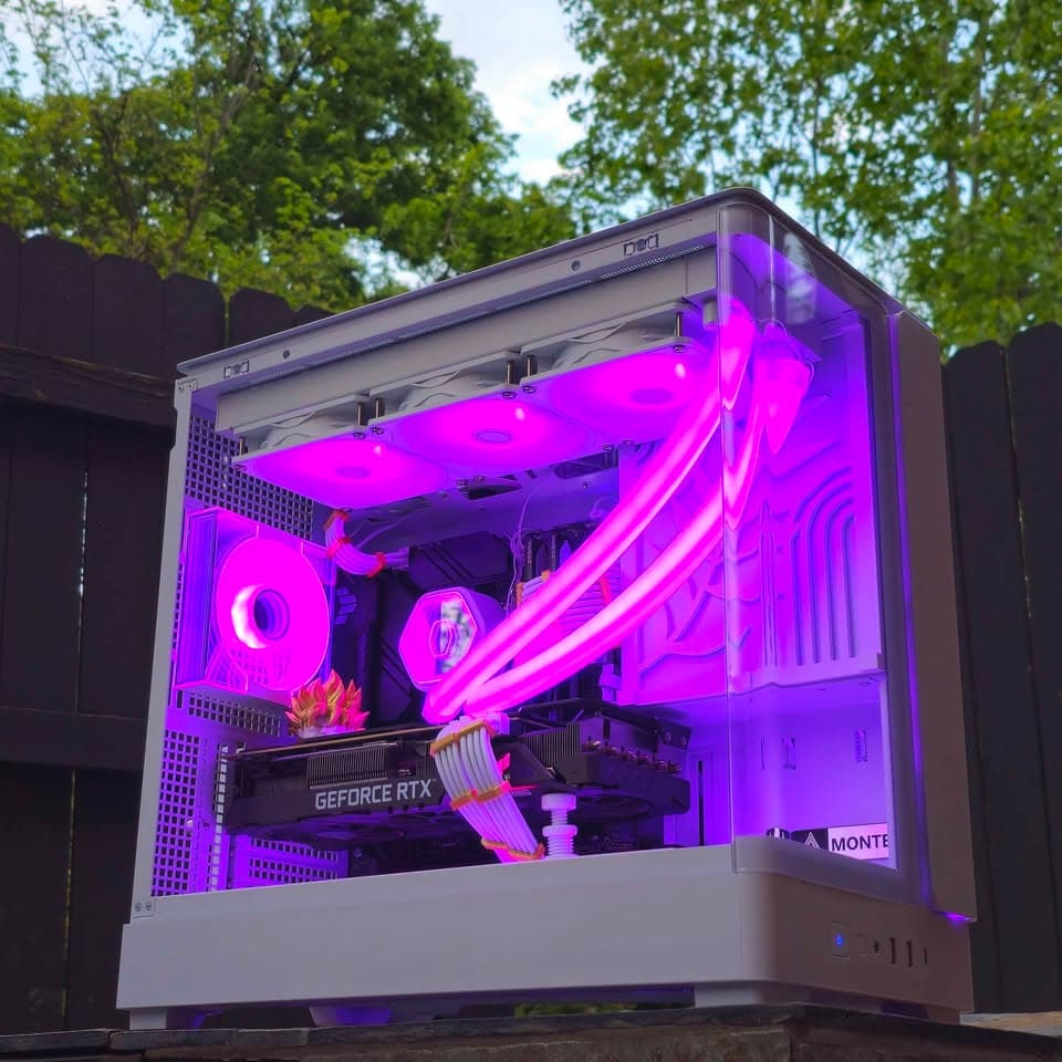 ⚜️White/Gold Custom Gaming PC • RTX 3070 Ti, Intel i7, 16GB RAM, 1TB SSD • Plug n' Play