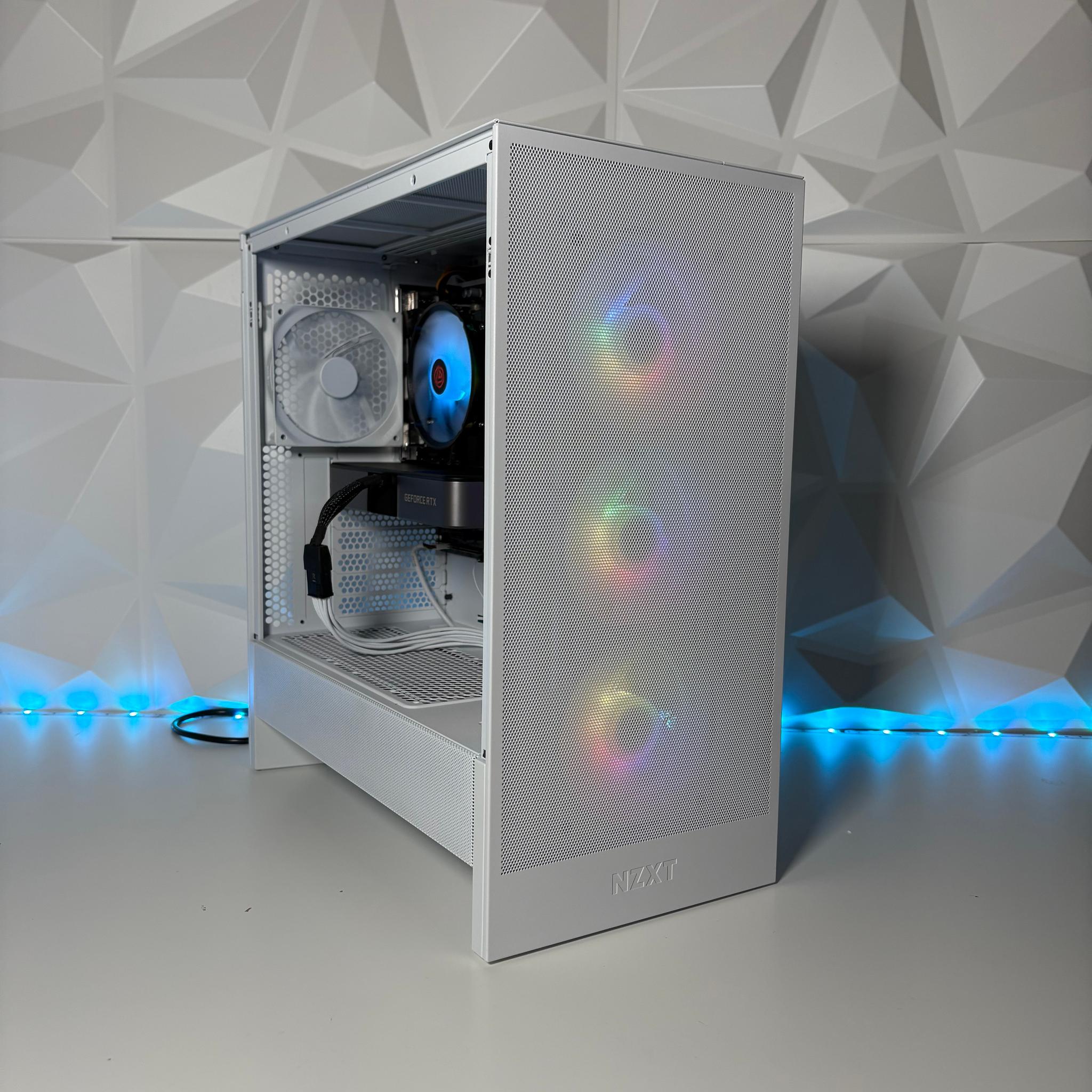 Clean White Gaming PC - Nvidia RTX 3070 8GB, Intel Core i3 13100F, 16GB, 1TB SSD by EXT PCs