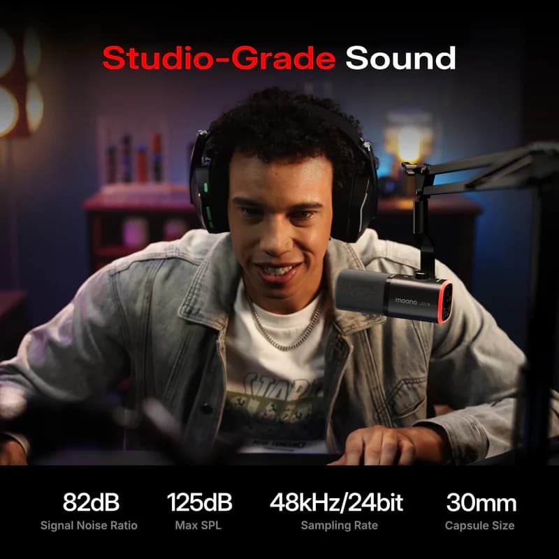 PD100W Wireless & USB Dynamic Microphone