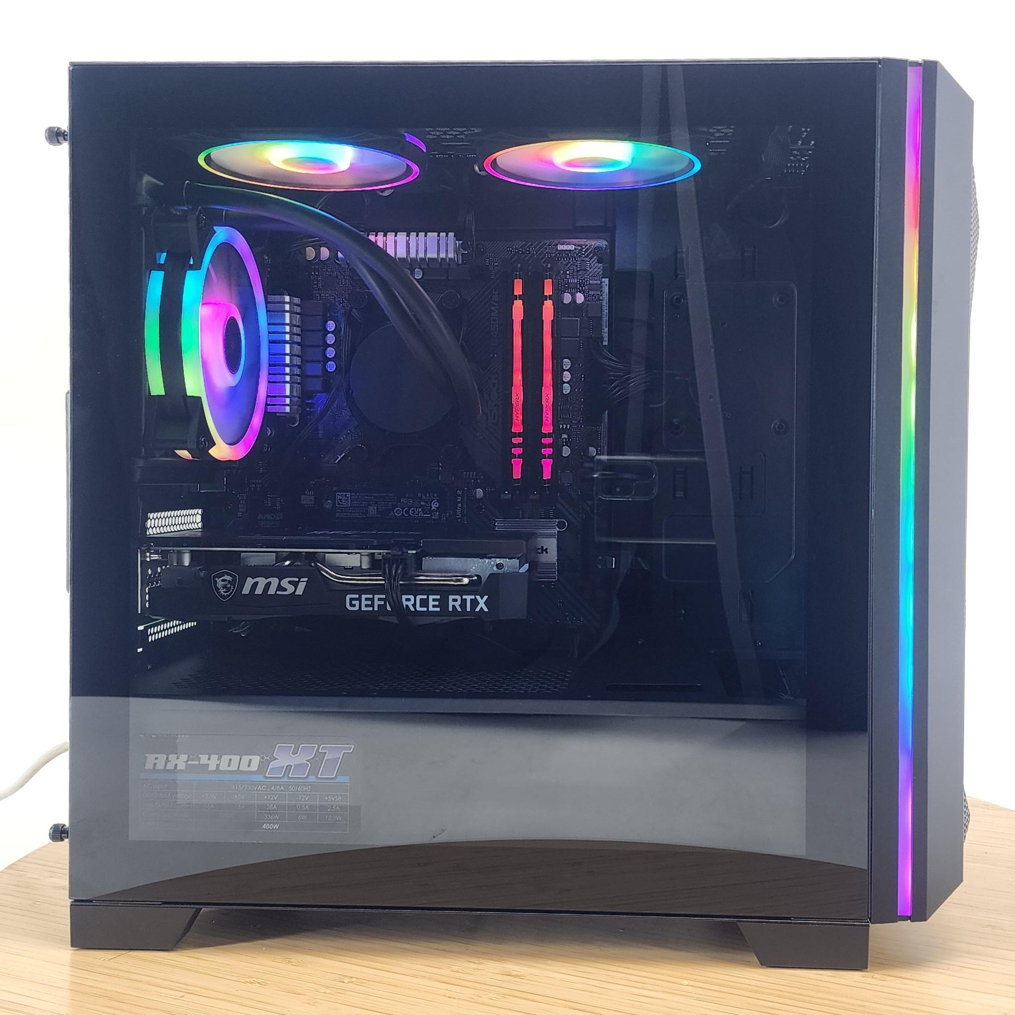 Gaming PC Ryzen 5 3600 16GB RAM 256GB SSD + 1TB HDD RTX 3050 8GB Windows 11 Computer