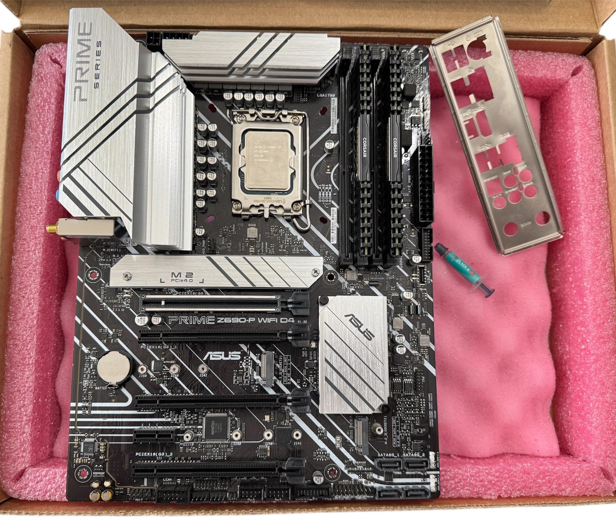 Intel i7 12700K | ASUS Prime Z790-V WiFi Intel LGA 1700 | 32Gb DDR4 | Bundle
