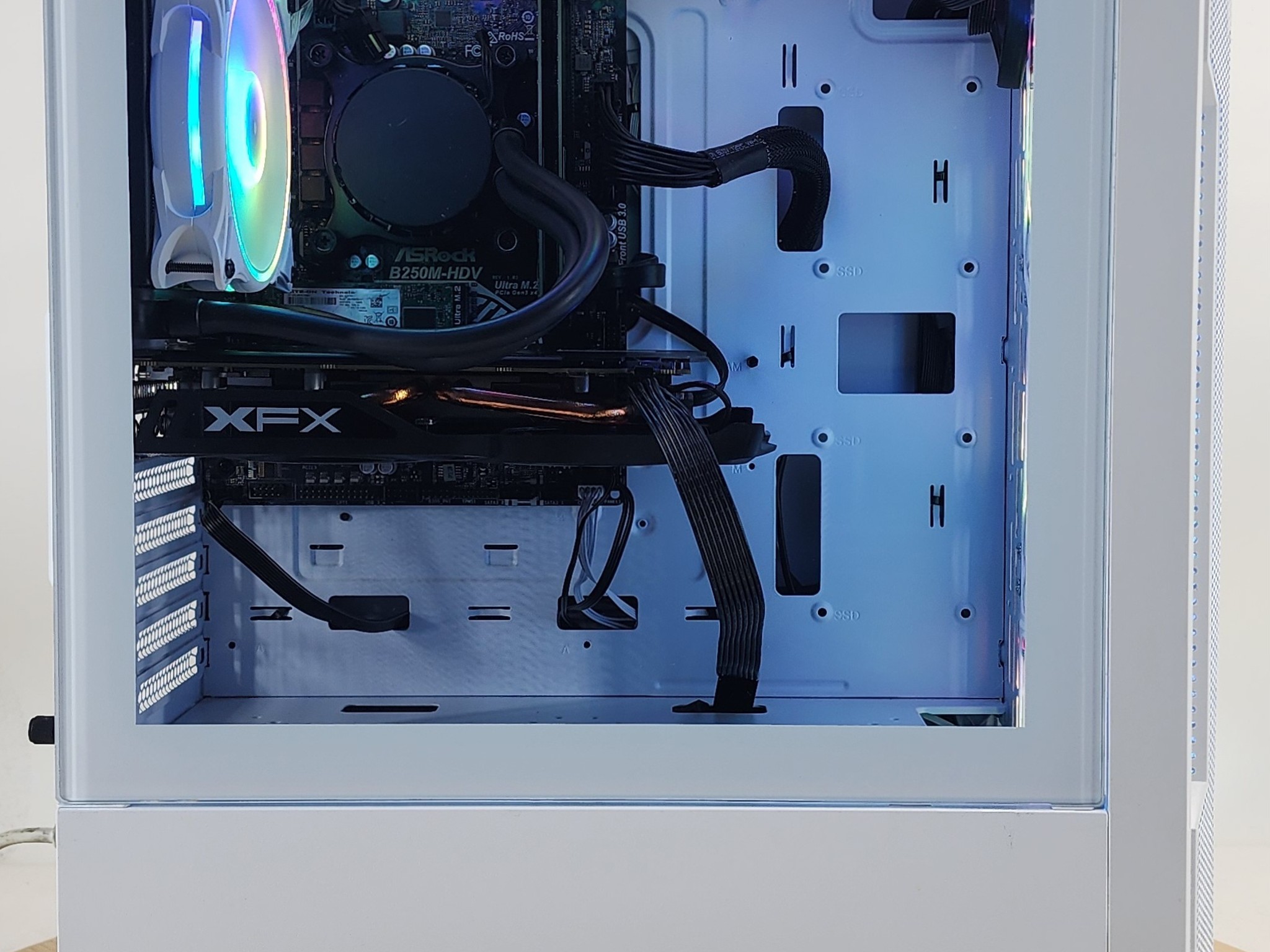 Gaming PC i3-7100 8GB RAM 128GB SSD + 500GB HDD RX 570 8GB Windows 11 Computer