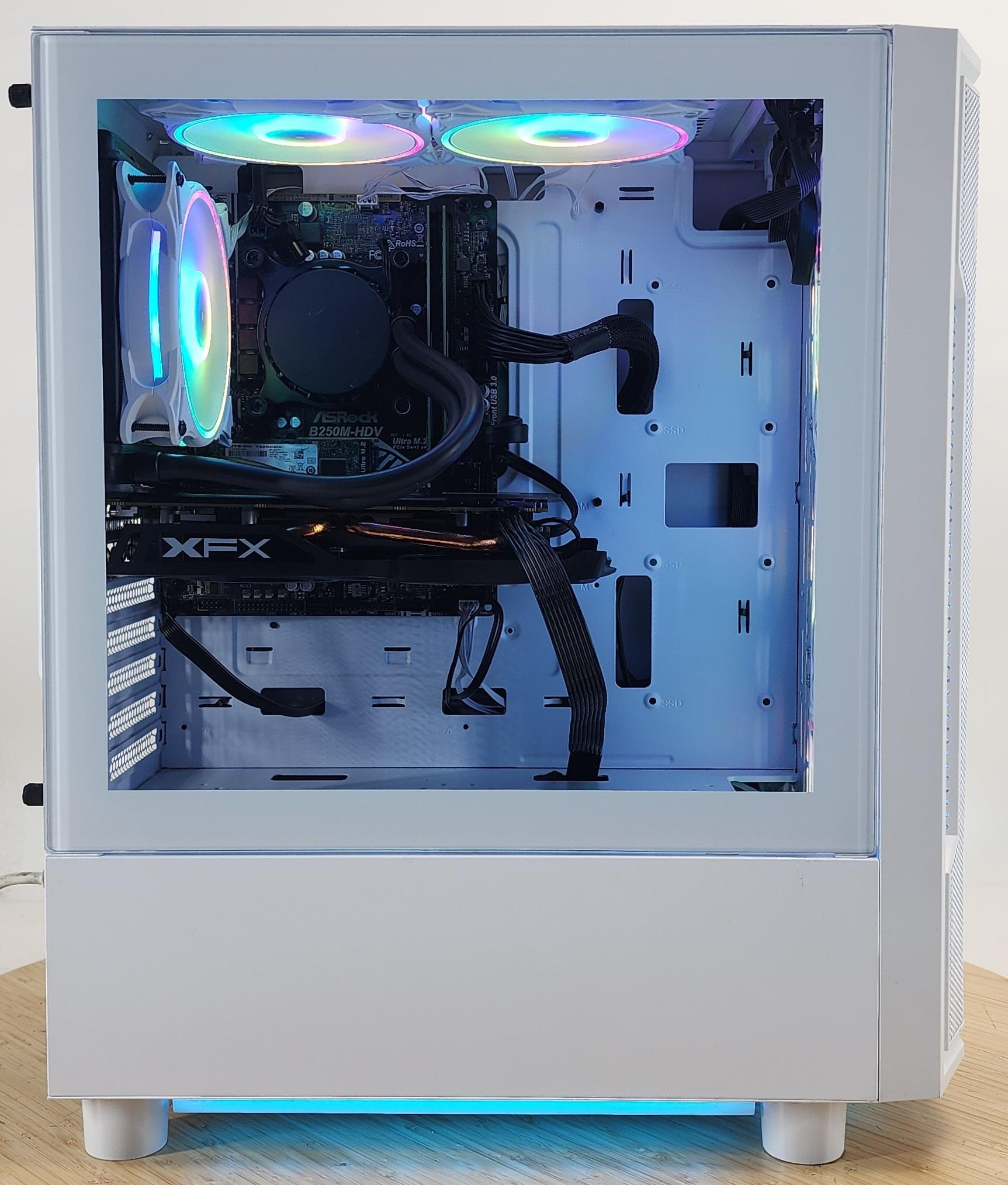 Gaming PC i3-7100 8GB RAM 128GB SSD + 500GB HDD RX 570 8GB Windows 11 Computer