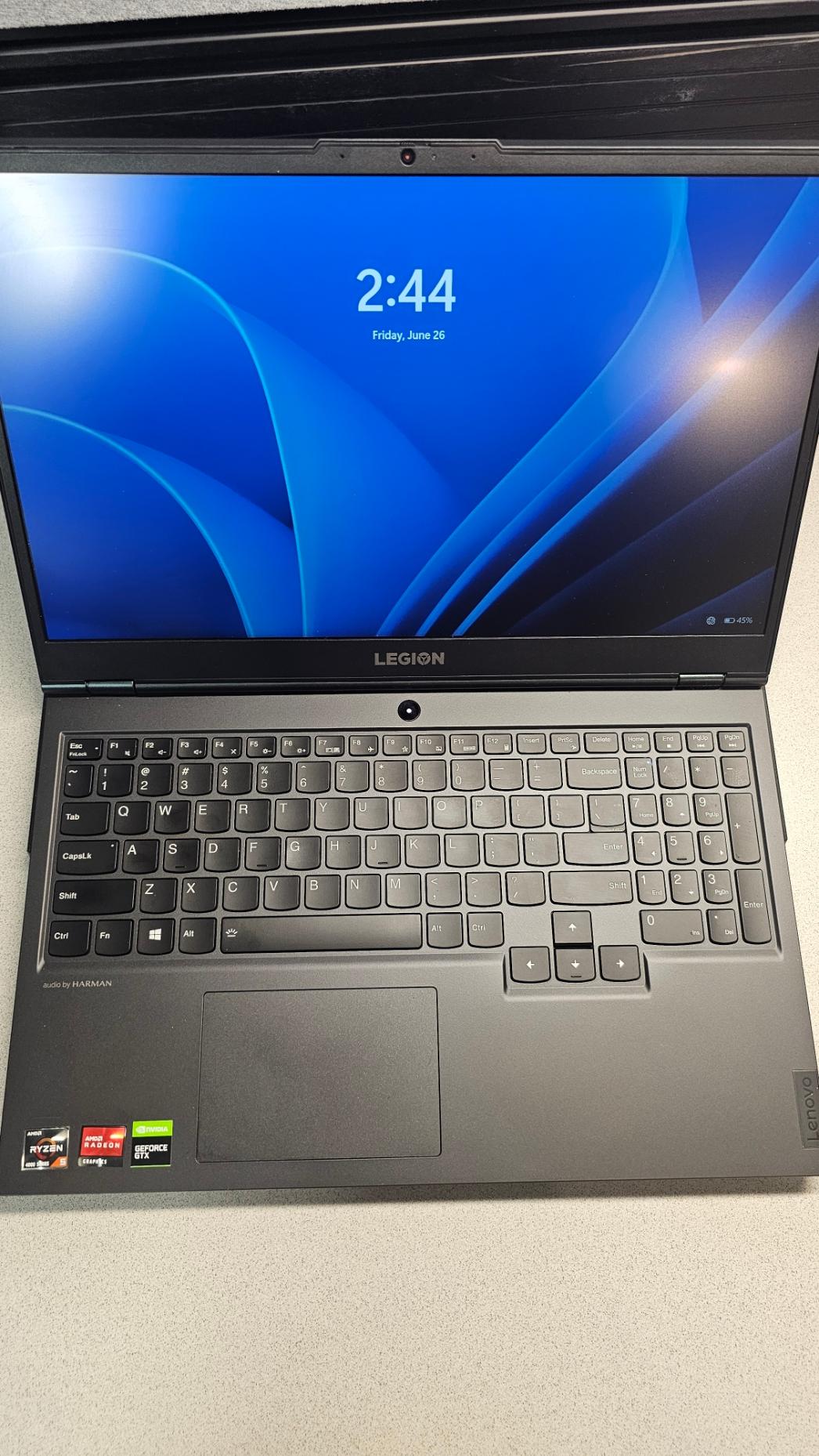 Lenovo Legion 5, Ryzen 5 4600H, GTX 1650 ti, 8gb ram, 256 gb ssd with 1 tb hard drive