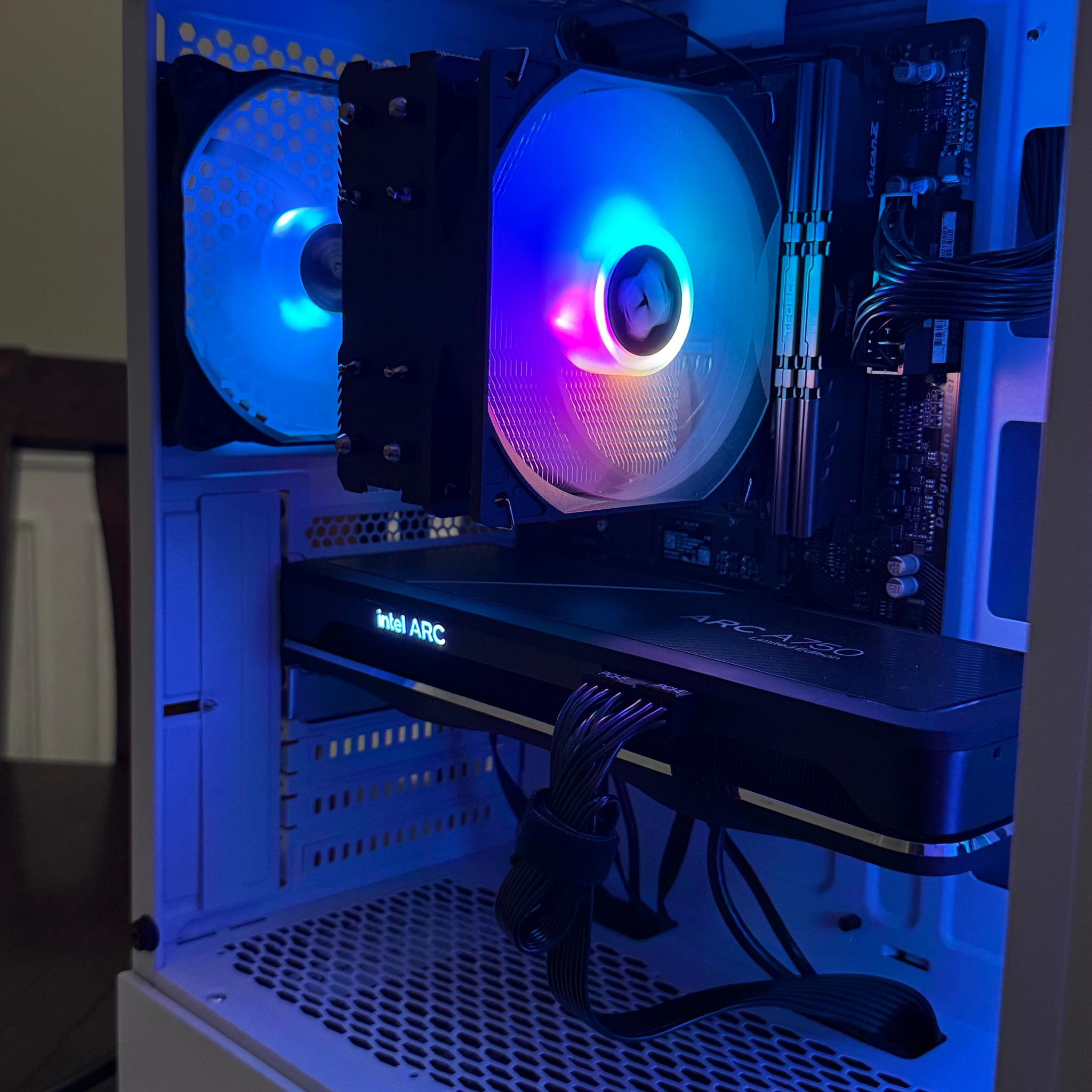 Intel ARC A750 8GB | Ryzen 5 5600G | 32GB DDR4 | 1TB NVMe | Win11 | WiFi | 1080P Gaming PC