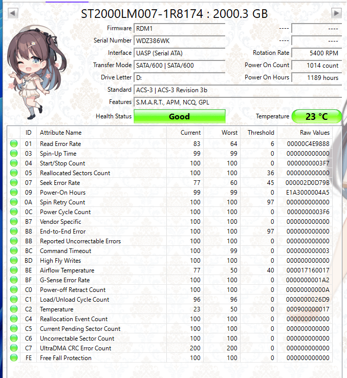 Seagate Mobile HDD 2TB SATA Hard Drive | Tested & Functional