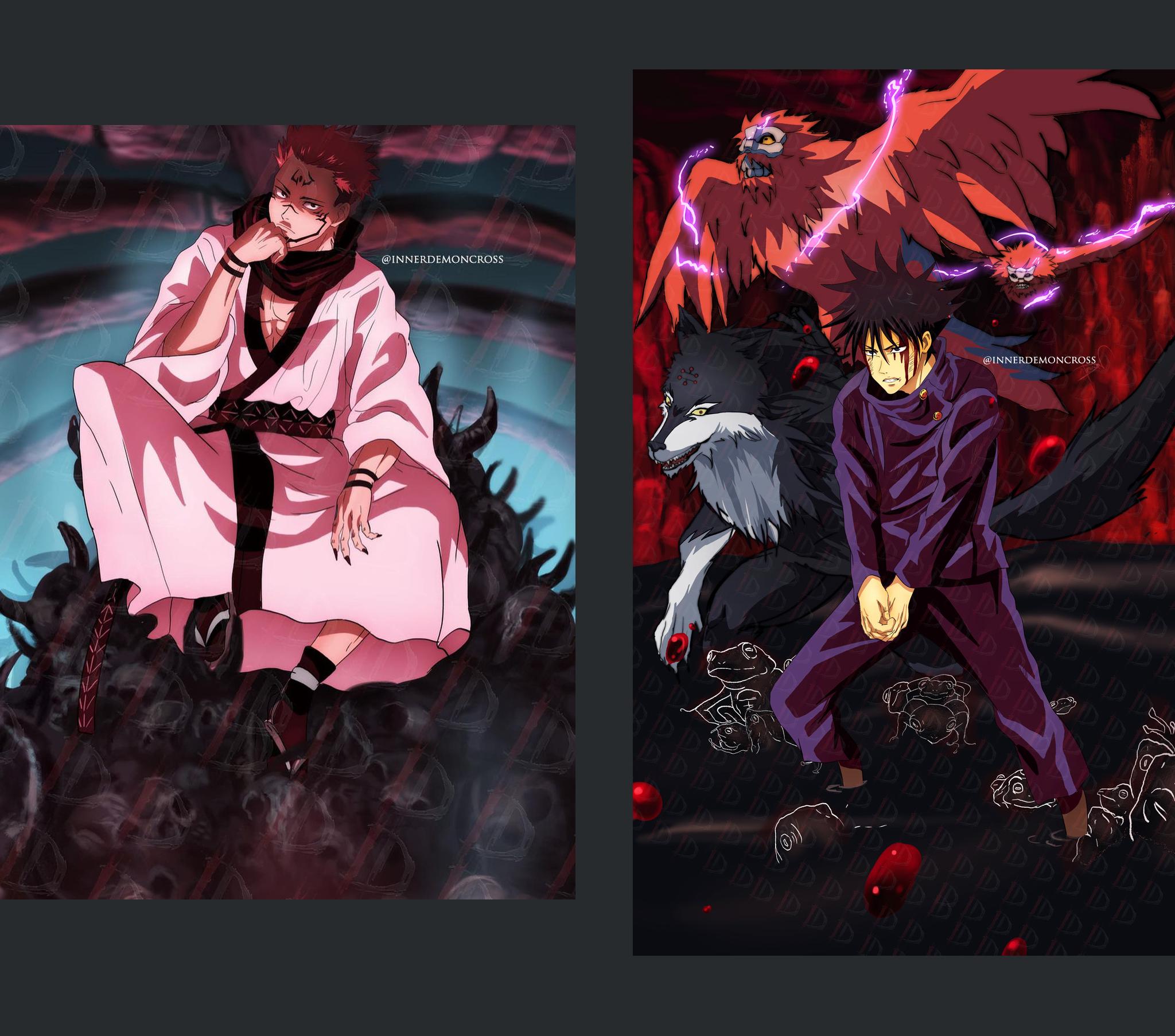 Jujutsu Kaisen Posters (2-pack) by Innerdemoncross | "Chimera Shadow Garden"