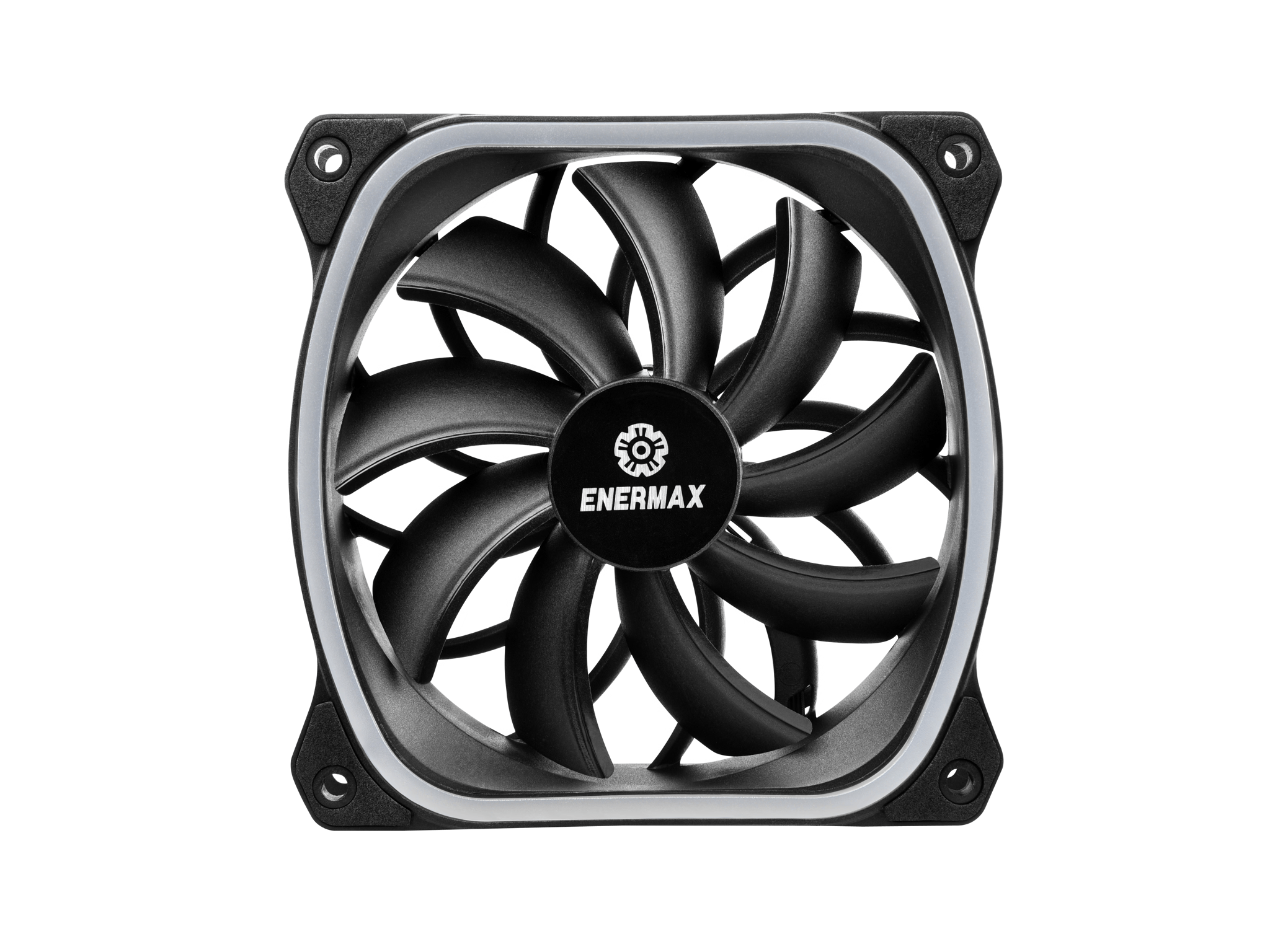Enermax SquA RGB aRGB 120MM PWM Fan - Black (3-Pack)