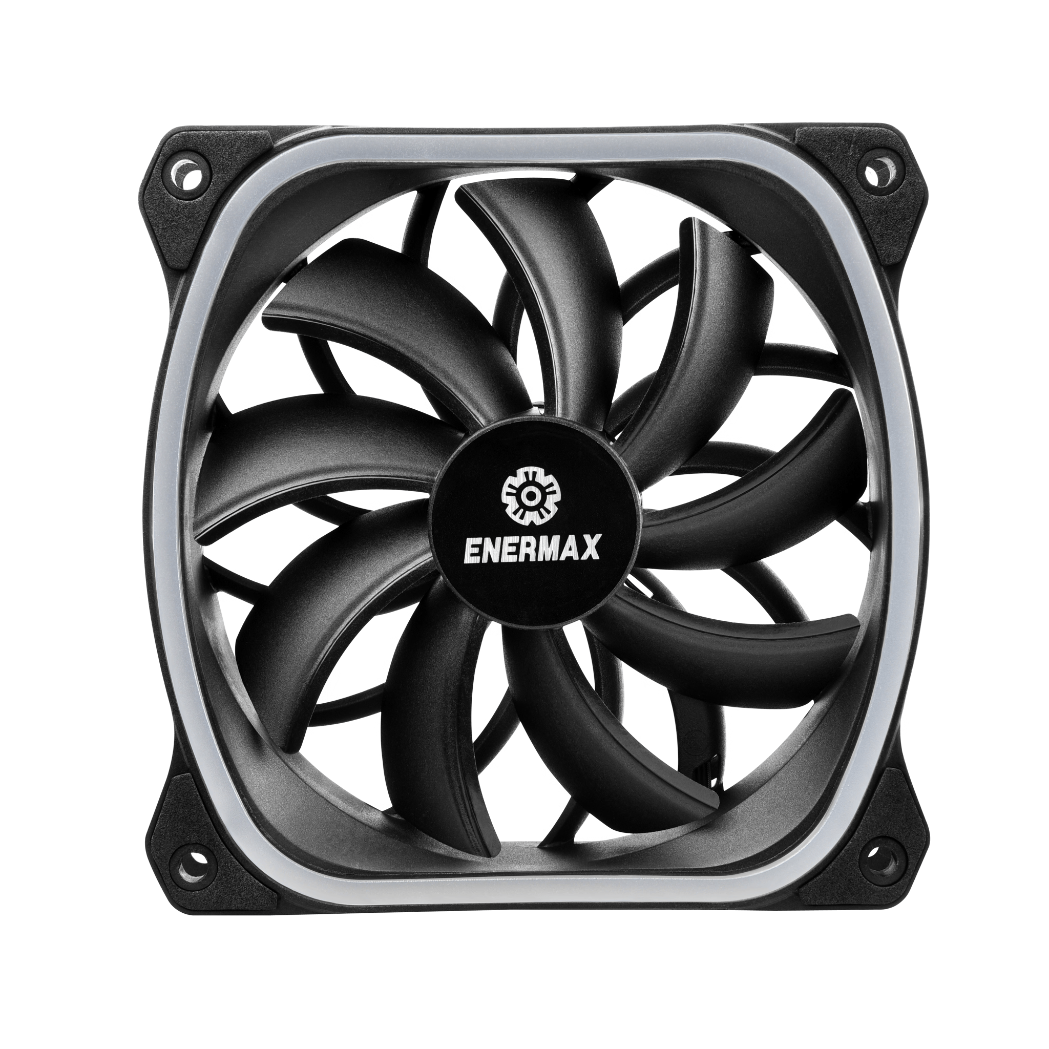 Enermax SquA RGB aRGB 120MM PWM Fan - Black (3-Pack)