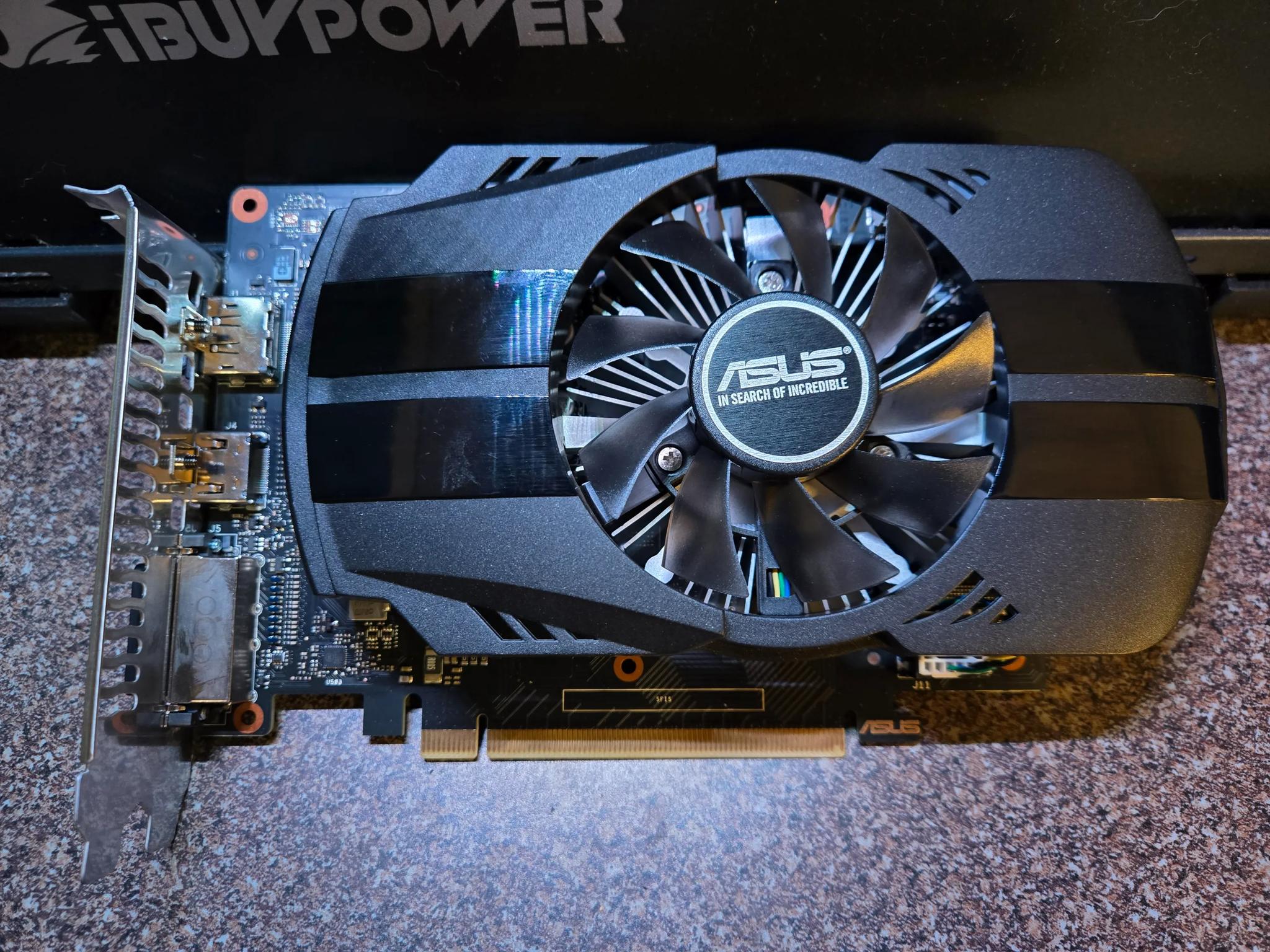 GTX1650 GDDR6 Asus Phoenix single-fan ITX-friendly GPU