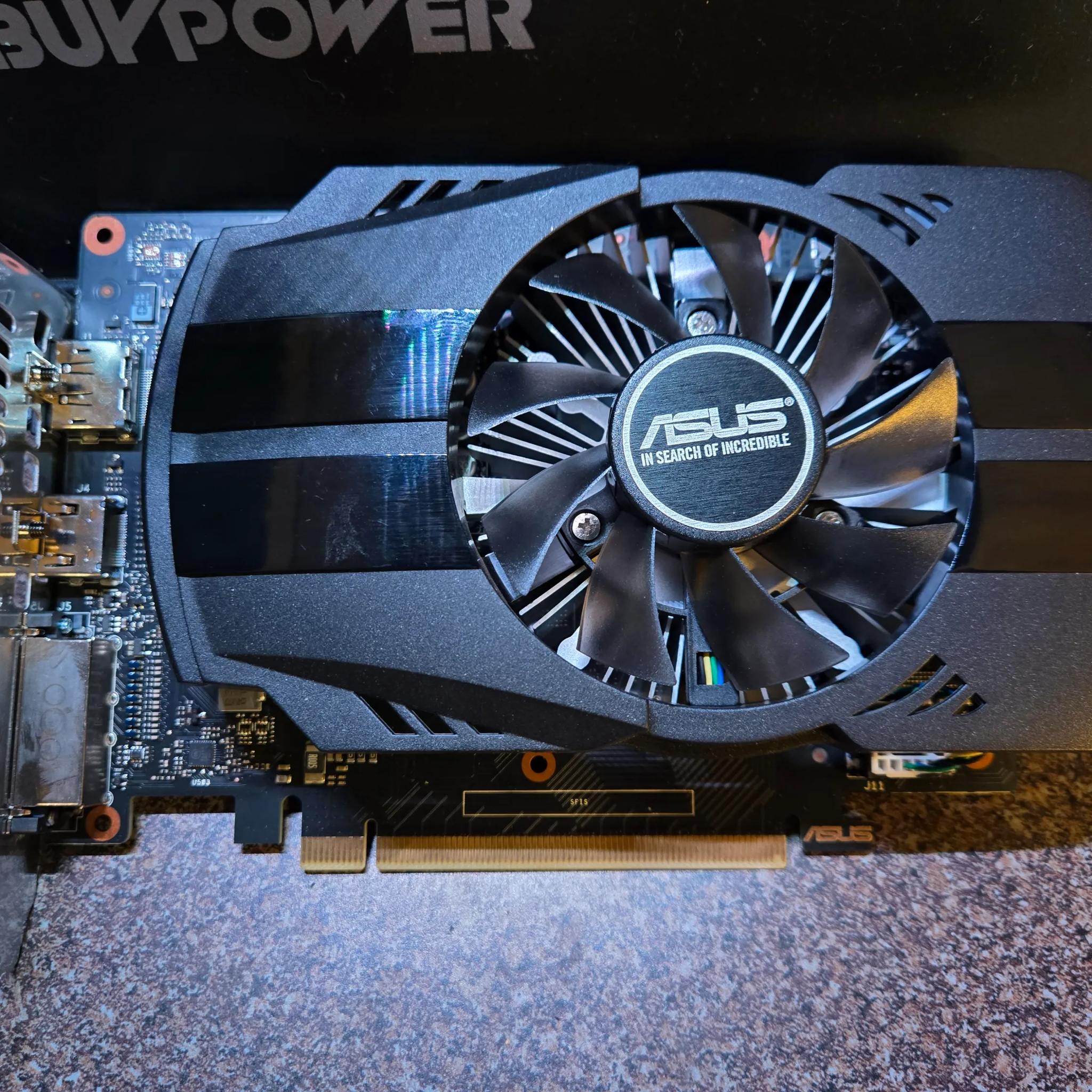 GTX1650 GDDR6 Asus Phoenix single-fan ITX-friendly GPU