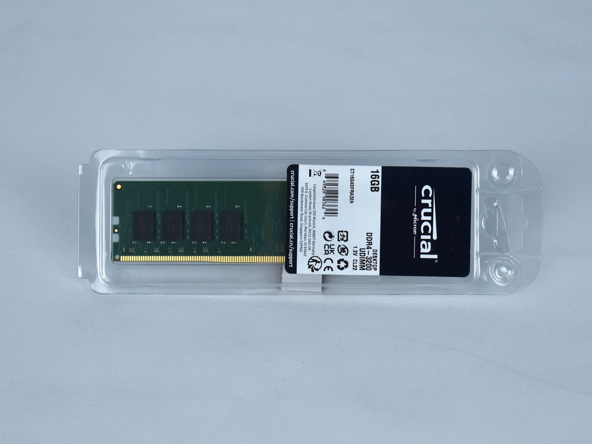 BNIB Crucial 16GB Stick of RAM 3200 MT/s CL22 DDR4 | Inventory Clearance Sale |