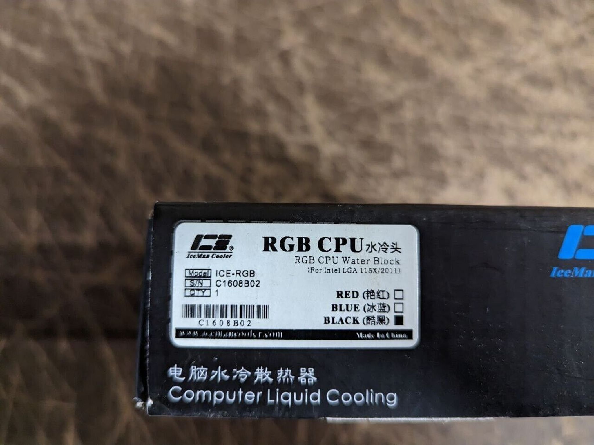 Iceman RGB CPU Water Block (ICE-RGB)