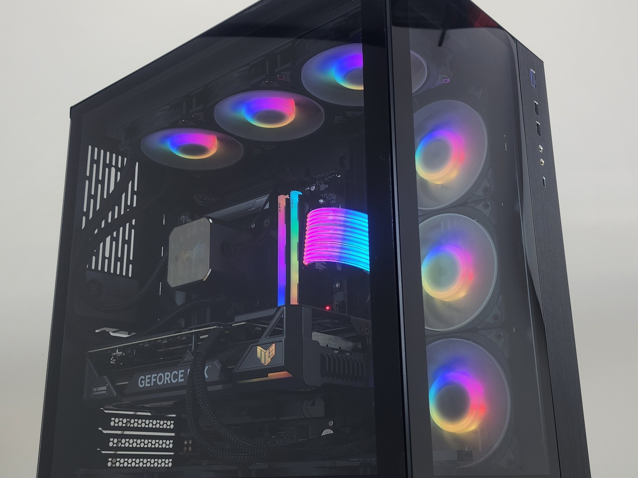 Gaming PC Ryzen 7 7800X3D 32GB RAM 1TB SSD RTX 4070 Ti 12GB Windows 11 Computer