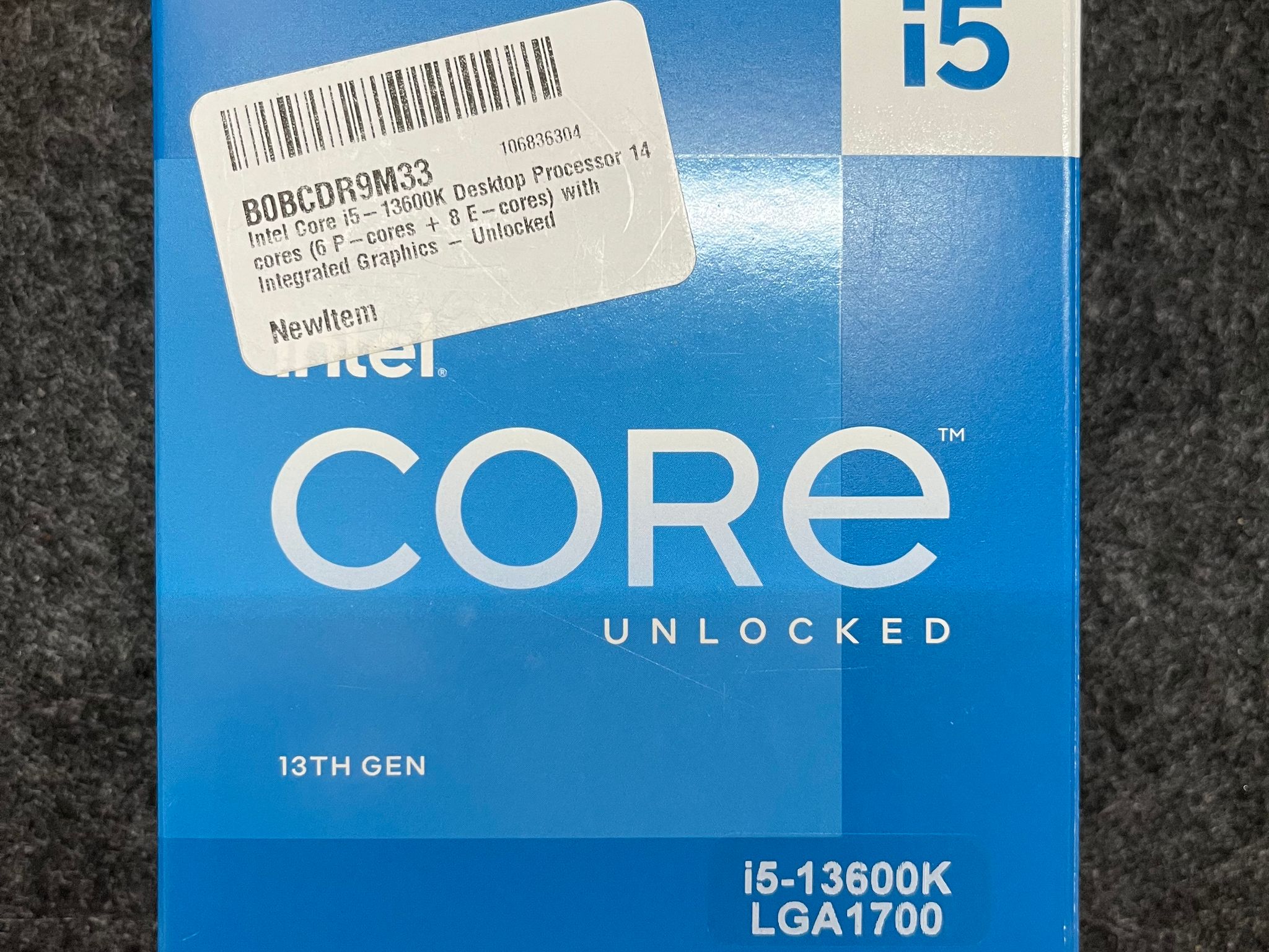 **FALL SALE** INTEL CORE i5-13600k DESKTOP PROCESSOR (5.1GHZ, 14 CORES) LGA1700 **FREE SHIPPING**