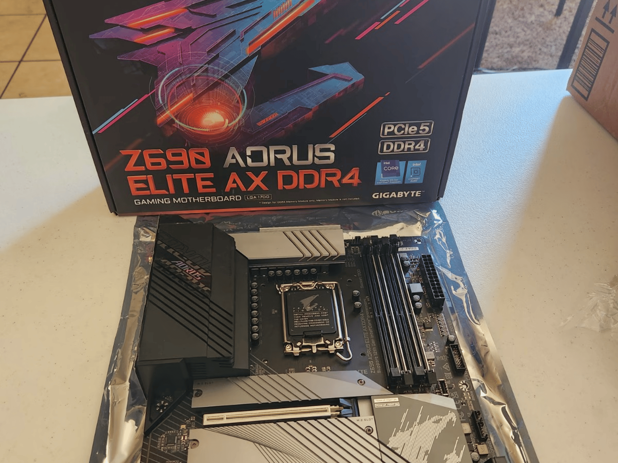 Lightly Used Z690 Aorus Elite AX DDR4 Motherboard 