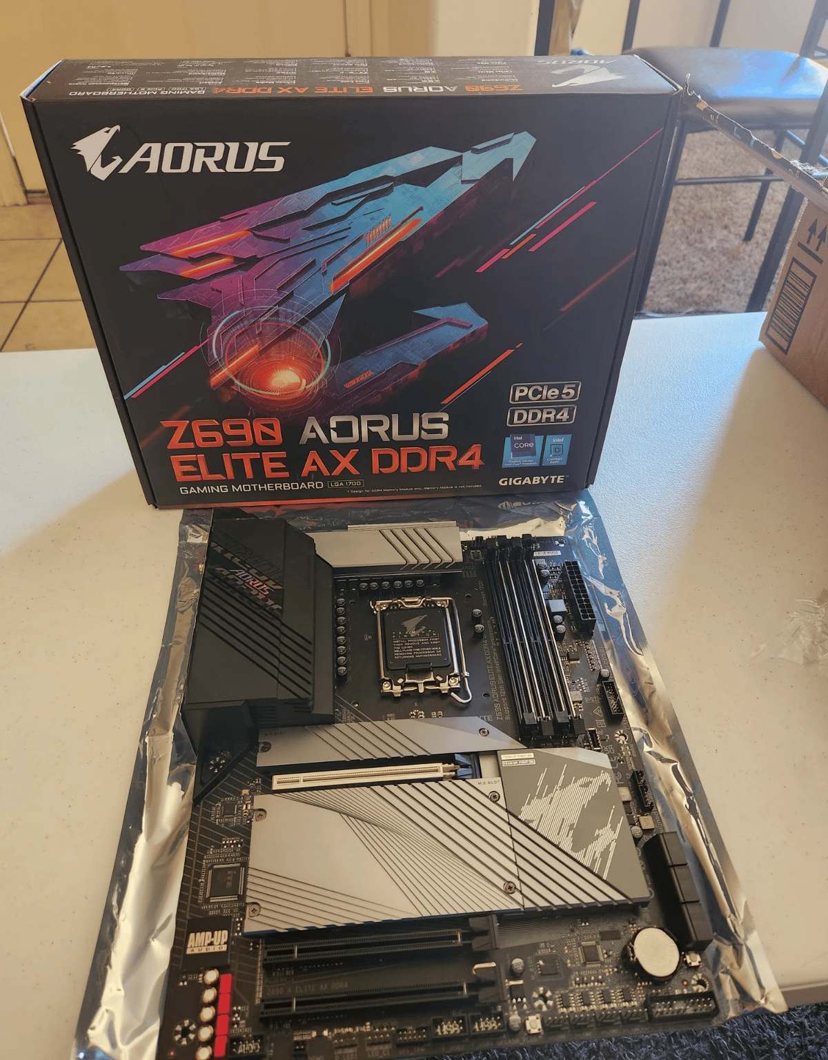 Lightly Used Z690 Aorus Elite AX DDR4 Motherboard 