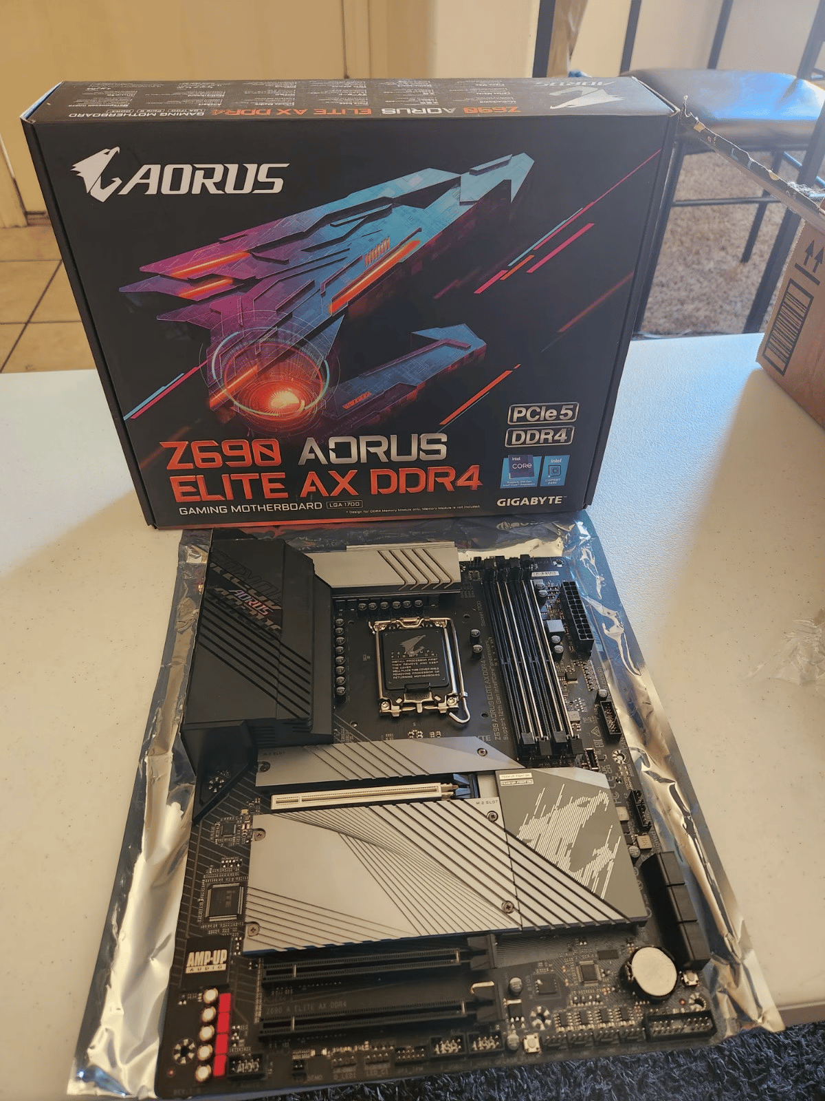 Lightly Used Z690 Aorus Elite AX DDR4 Motherboard 