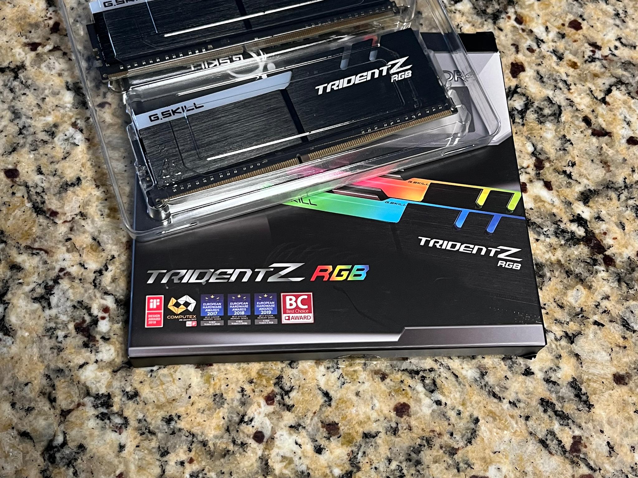 G. Skill Trident Z RGB 16GB 2x8 3600mhz For Intel