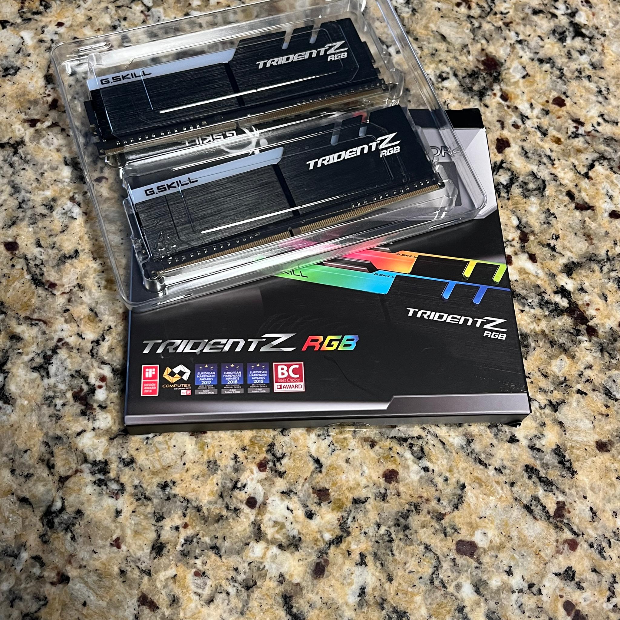 G. Skill Trident Z RGB 16GB 2x8 3600mhz For Intel
