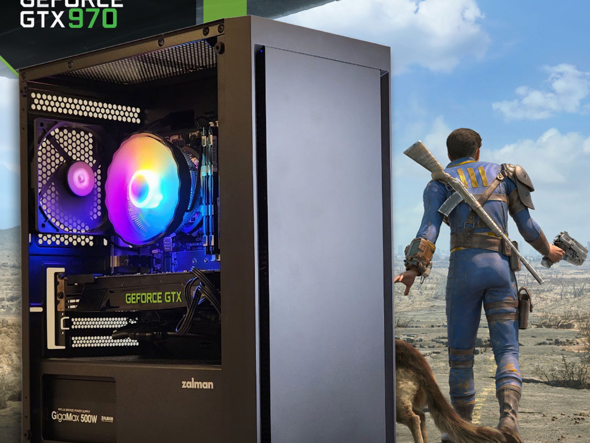 💰 Budget Gaming PC | GEFORCE GTX 970, INTEL 8-CORE CPU, 16GB RAM, 128GB SSD + 320GB HDD, WIFI & BT
