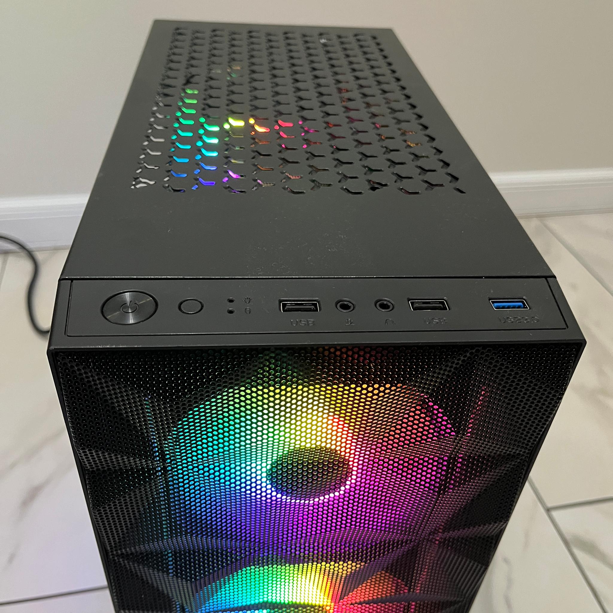 NVIDIA RTX 2060, Intel i7-6700k, 12GB RAM, 870 GB Storage, High FPS RGB Gaming PC w/ Wi-Fi & BT