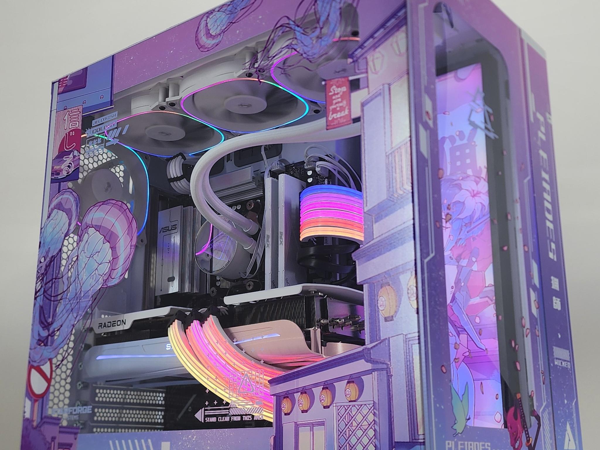 Gaming PC Ryzen 7 7800X3D 32GB RAM 2TB SSD RX 9070 XT 16GB Windows 11 Computer