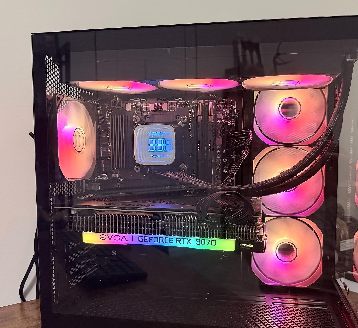 Custom Gaming PC EVGA RTX 3070 Ryzen 5 5500 32GB RAM 1TB NVMe WiFi Win 11 Pro