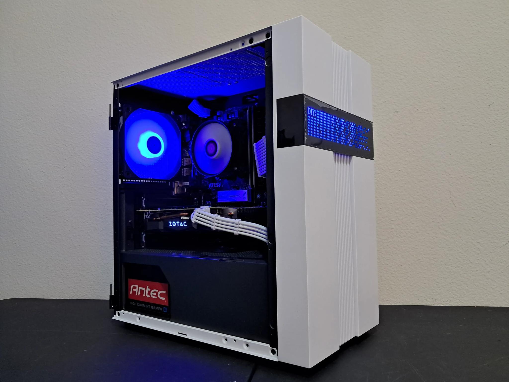 🔴⬜ Aesthetic Gaming PC ⬜🔴Nvidia GTX 1070 Ti | Ryzen 5 1600 (6C/12T) | 1TB SSD | 16GB DDR4-3200