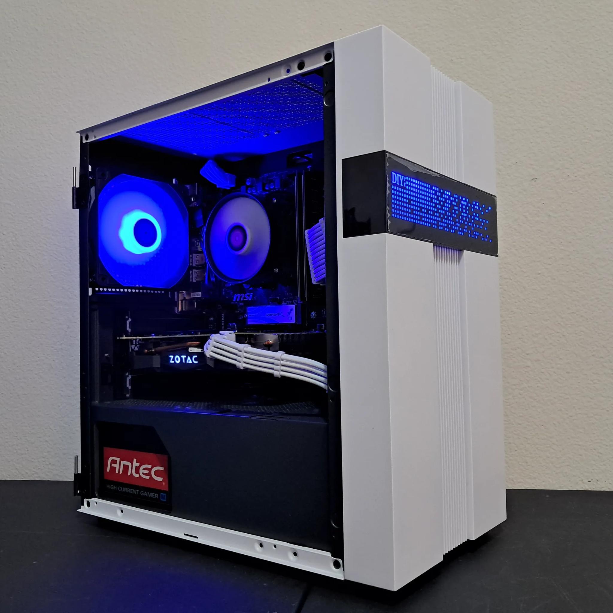 🔴⬜ Aesthetic Gaming PC ⬜🔴Nvidia GTX 1070 Ti | Ryzen 5 1600 (6C/12T) | 1TB SSD | 16GB DDR4-3200