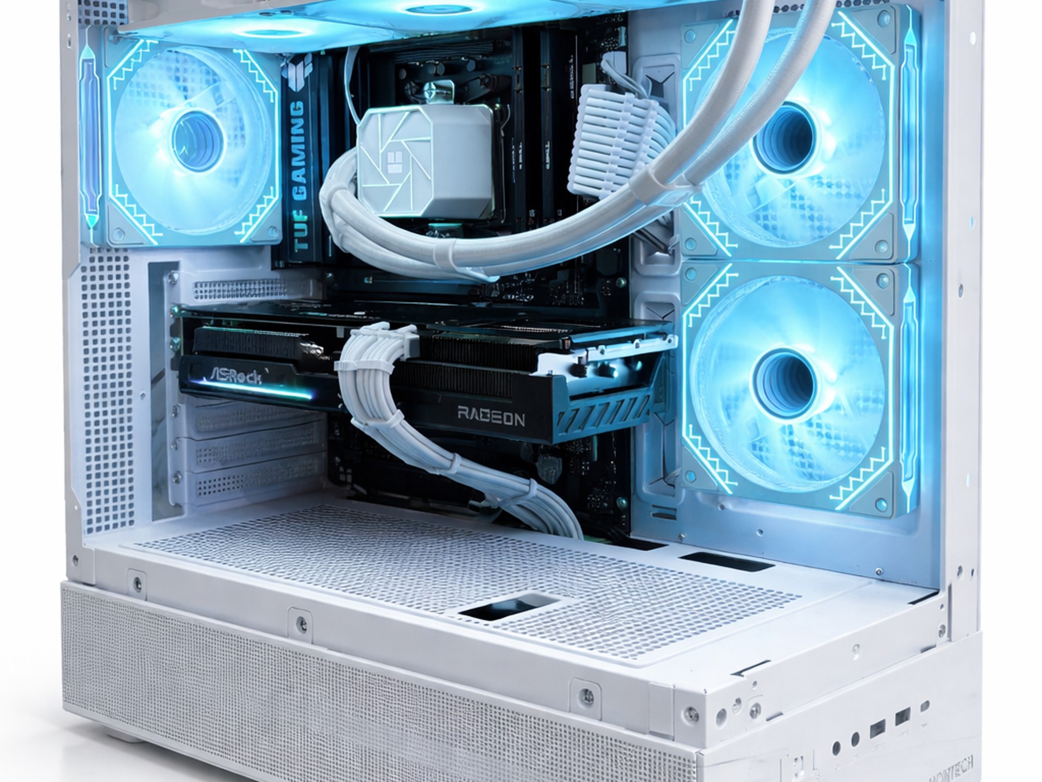 White 1440p/4K Gaming PC | Ryzen 7 7800X3D | RX 9070 16GB | 32GB DDR5 | WiFi | TERATECH