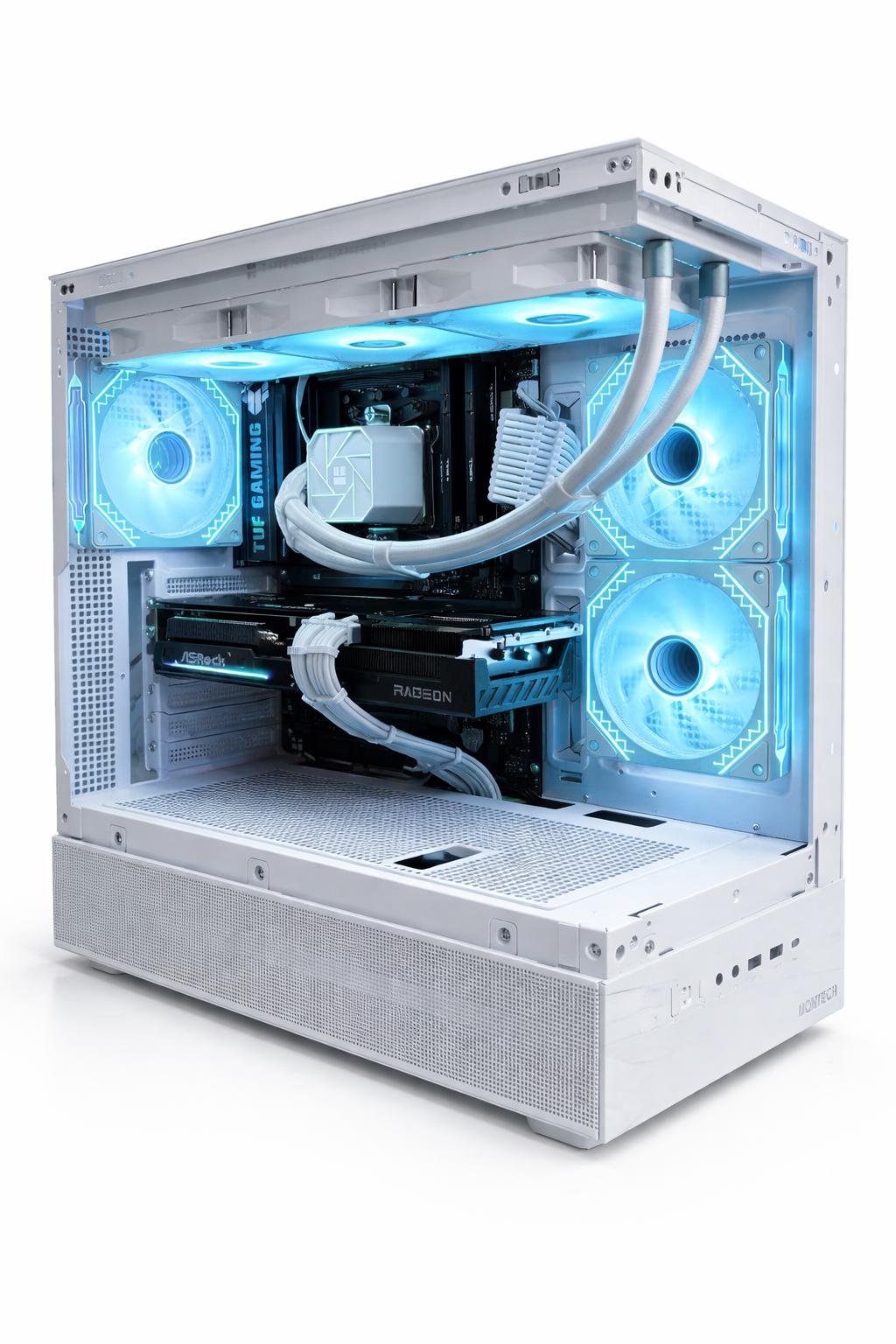 White 1440p/4K Gaming PC | Ryzen 7 7800X3D | RX 9070 16GB | 32GB DDR5 | WiFi | TERATECH