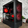 ⚫️"Red Devil"👹 1440P Gaming PC | Ryzen 5 5600x 6C/12T | Radeon 6700xt | 32GB DDR4 | 1TB M.2 SSD |