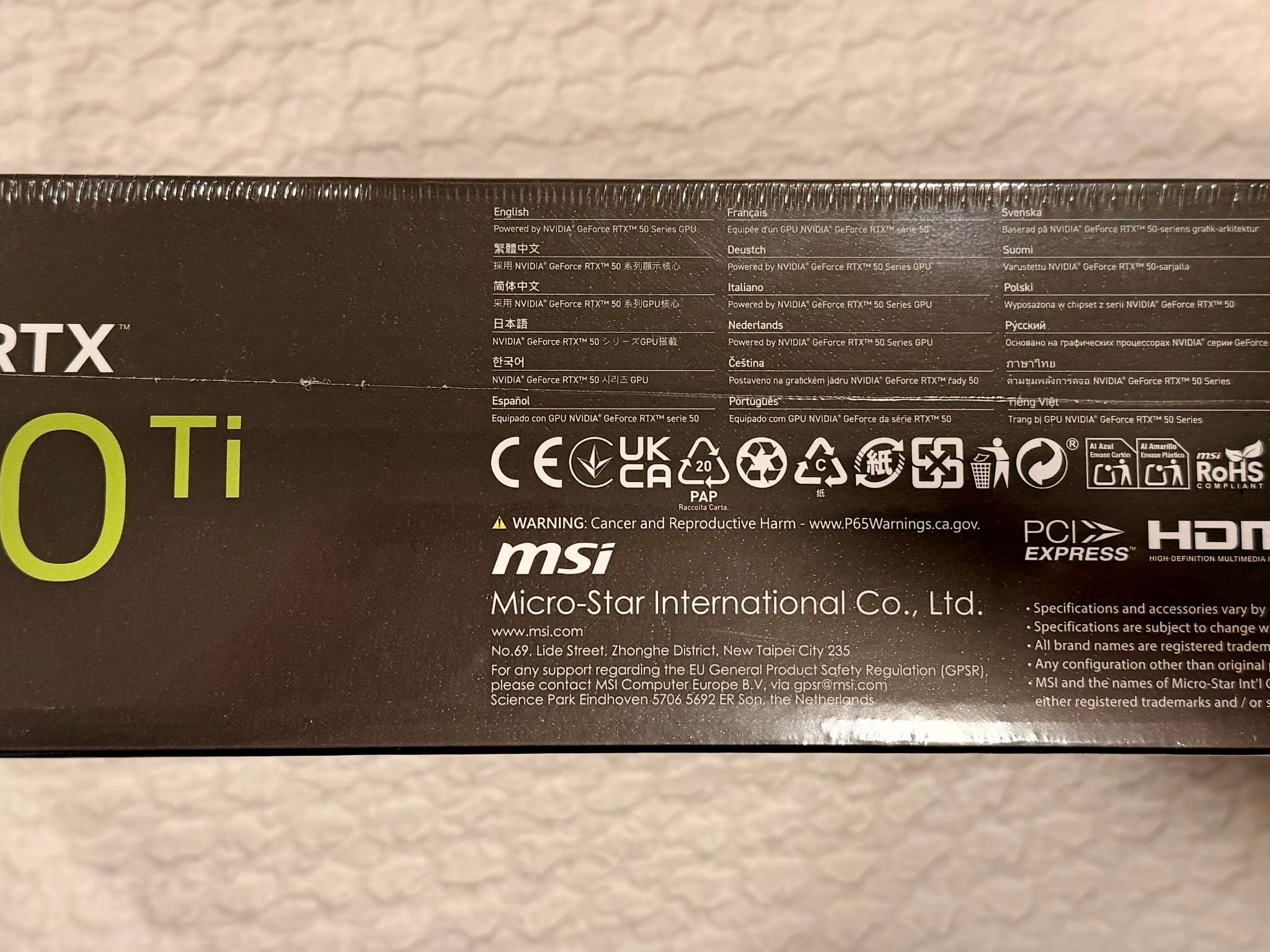 MSI GeForce RTX 5070 Ti 16G VENTUS 3X OC