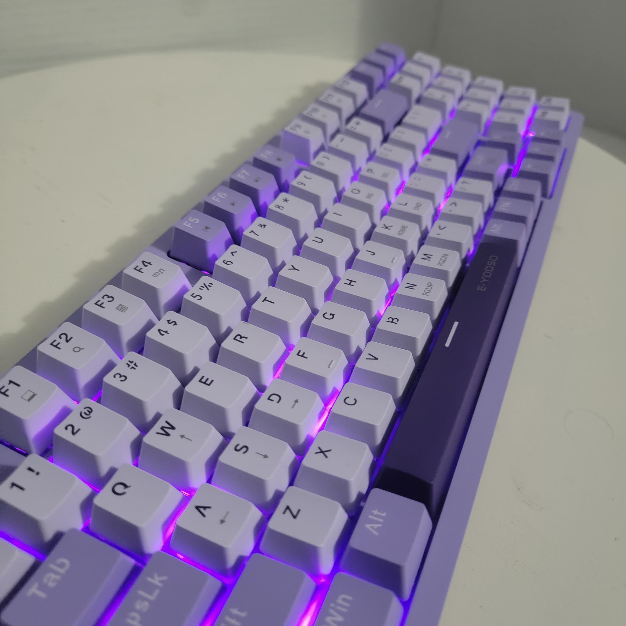 E-YOOSO Z-94 Mechanical Keyboard | 84% Layout | Blue Switches | Purple/White | New in Box