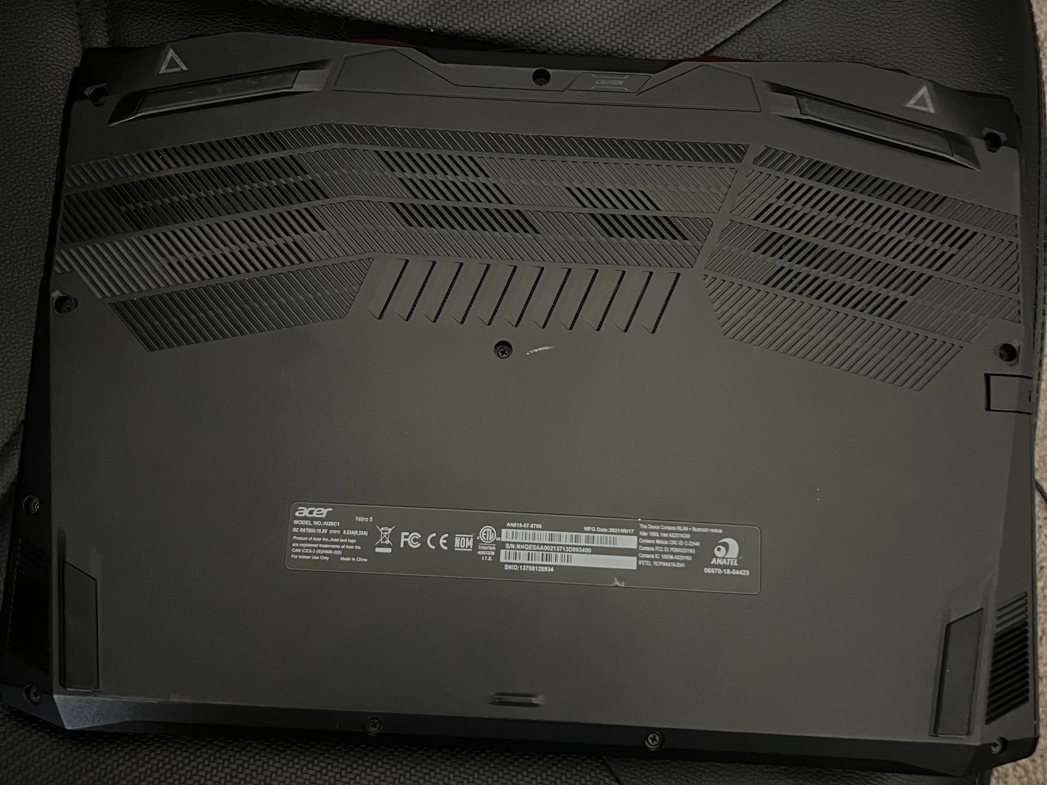 Acer nitro 5 (RTX 3050 TI)