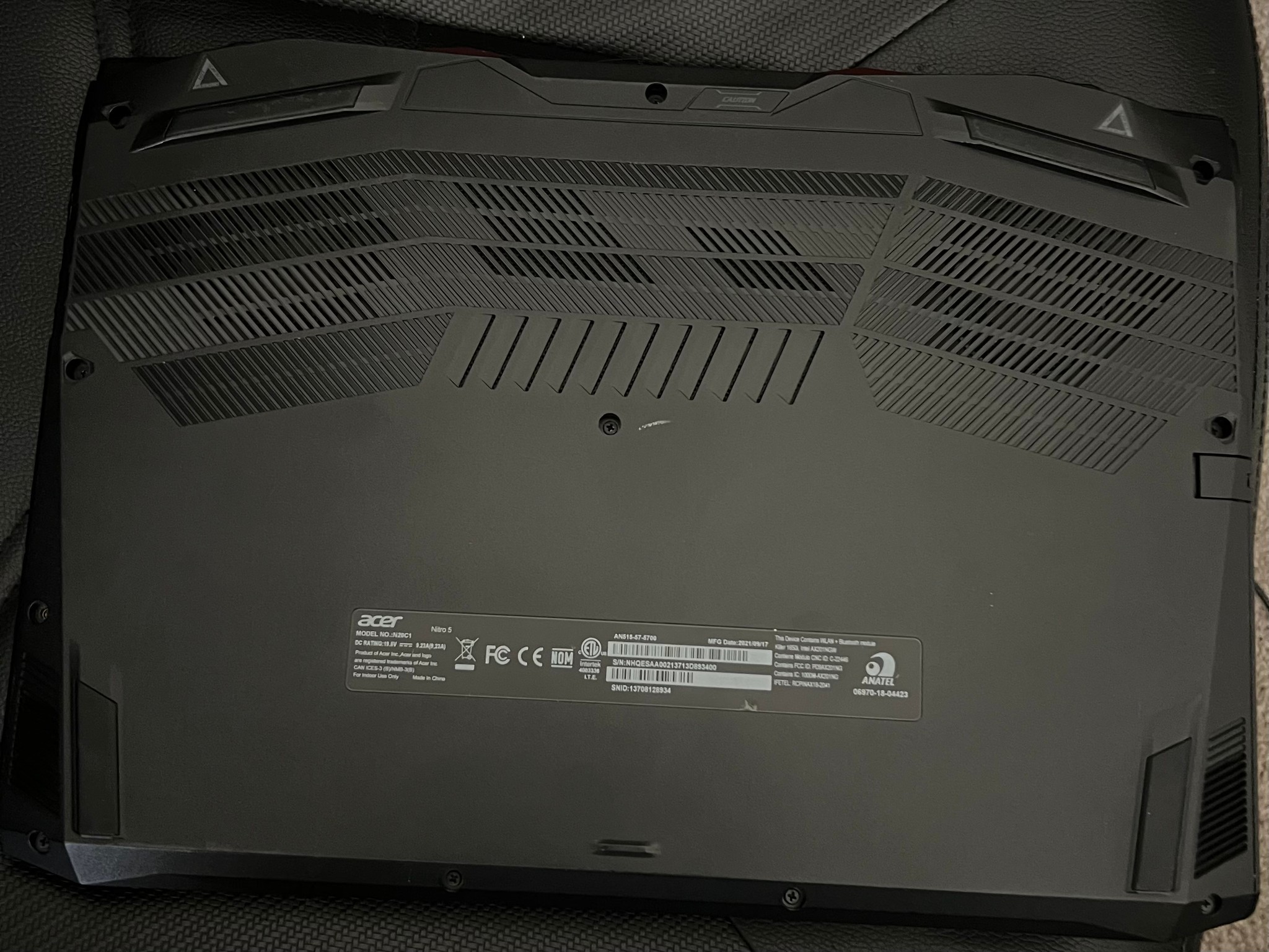 Acer nitro 5 (RTX 3050 TI6