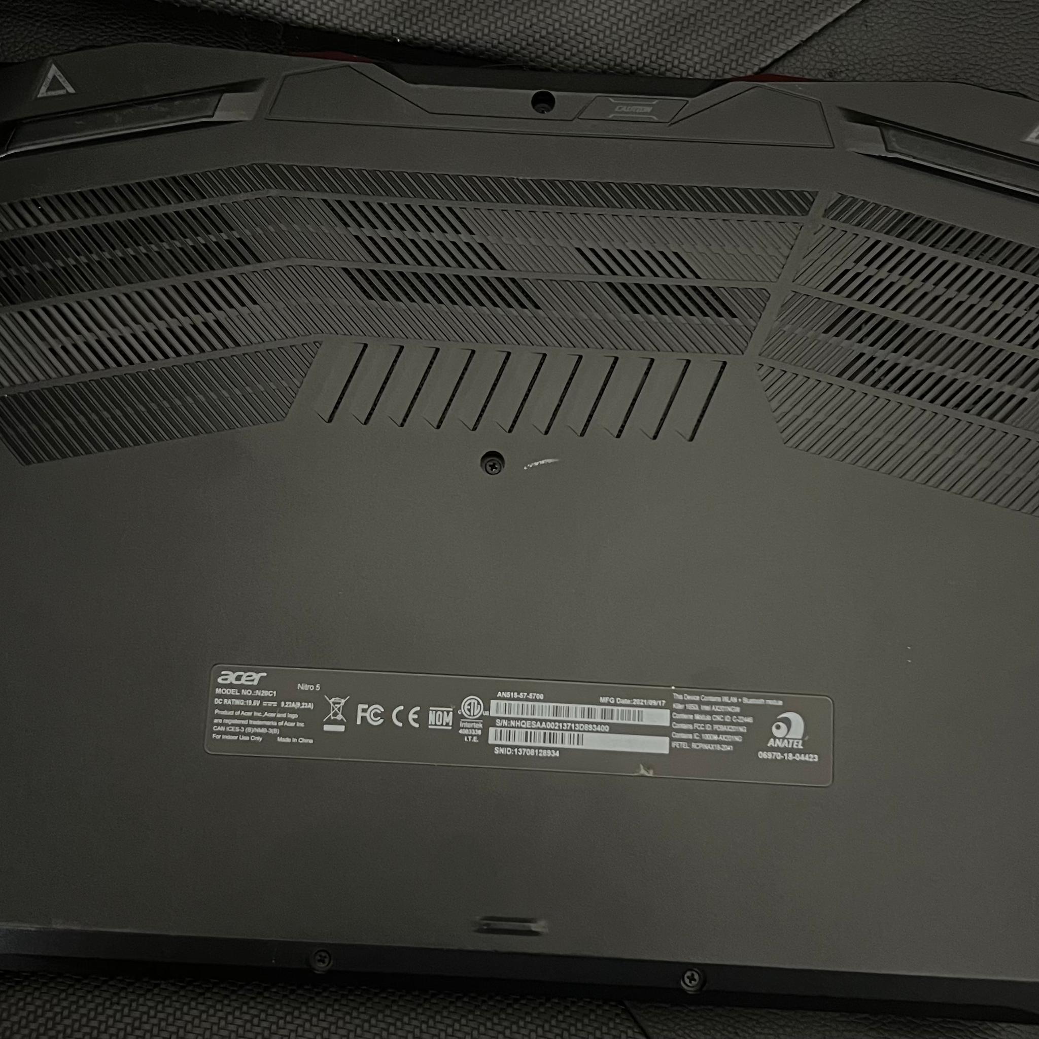 Acer nitro 5 (RTX 3050 TI6
