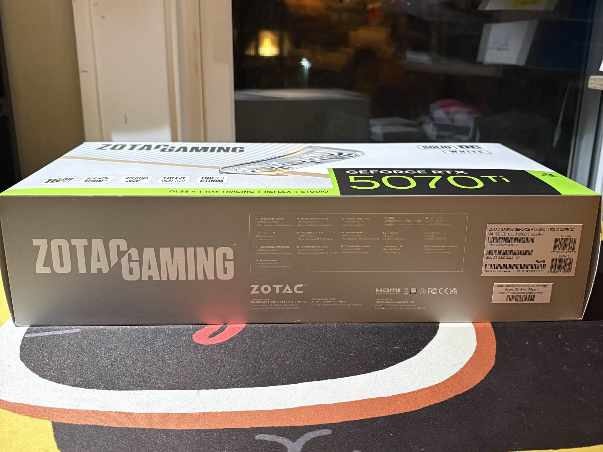 Zotac Gaming 5070ti 16GB (White)