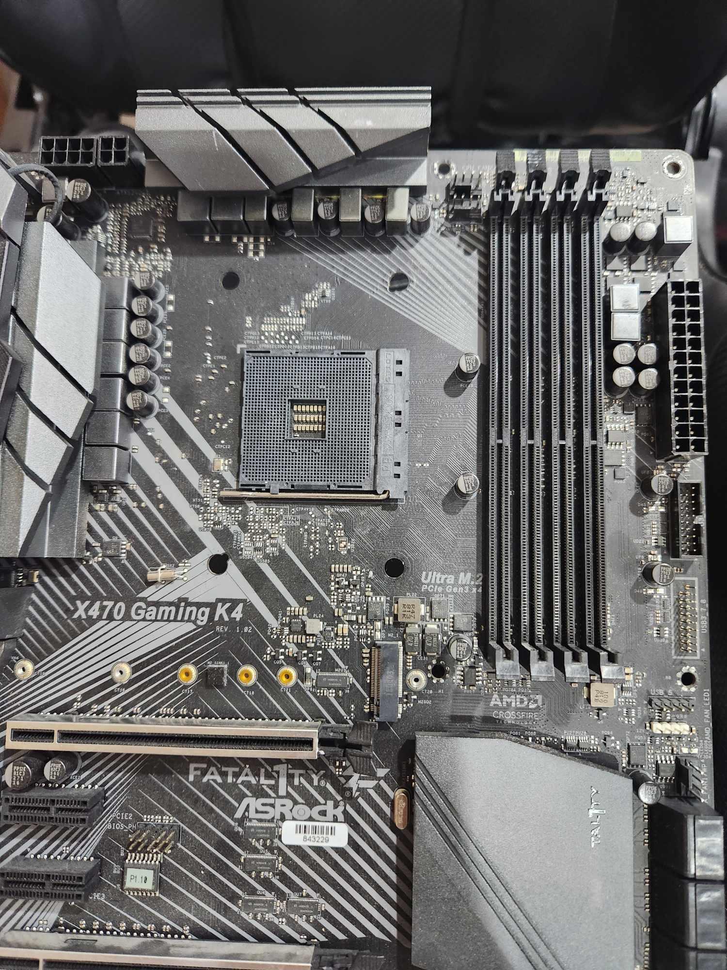 ASRock Fatal1ty X470 Gaming K4 Motherboard ATX AMD X470 AM4 DDR4 SATA3 HDMI RJ45