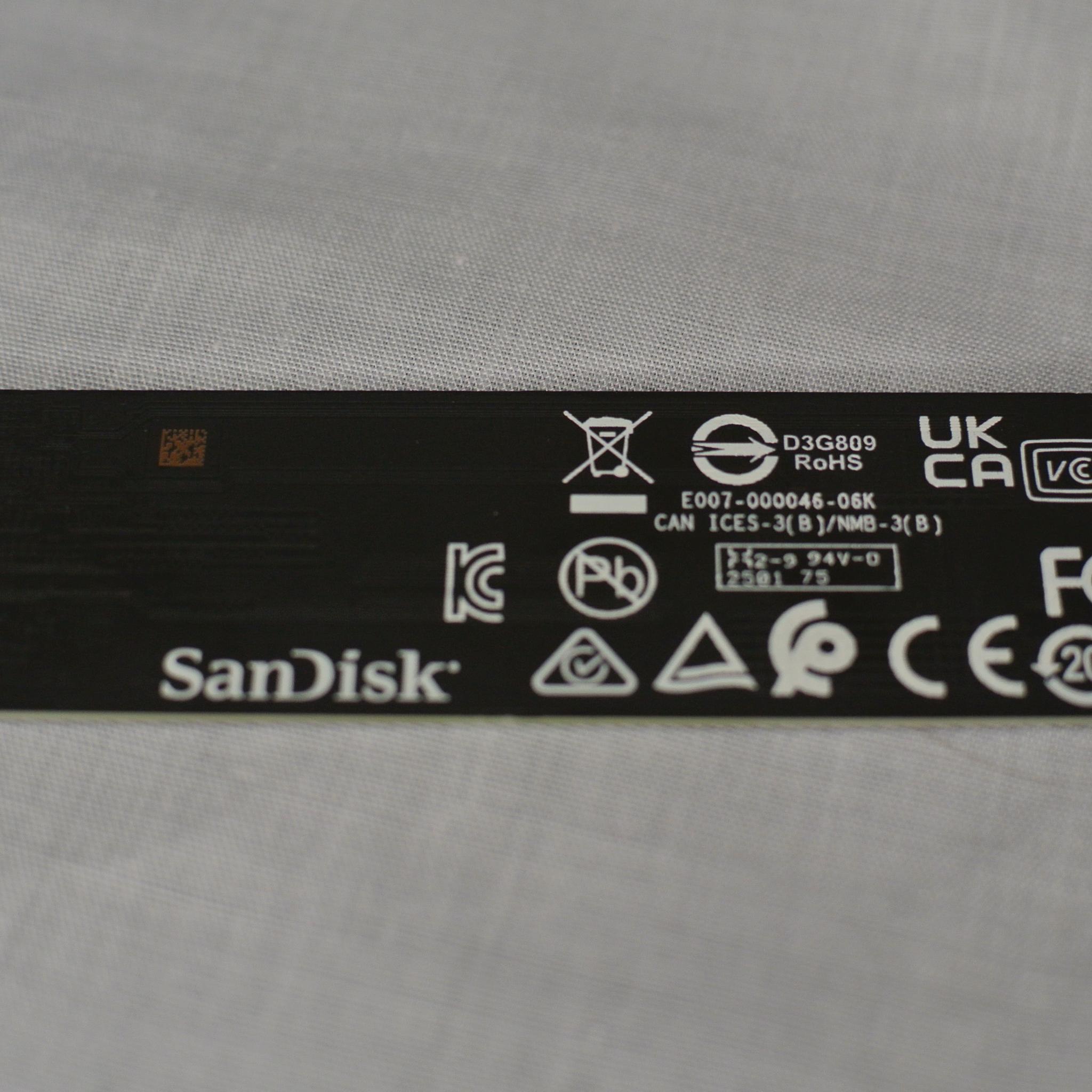 SanDisk PC SN5000S 1TB Gen 4 NVME M.2 SSD
