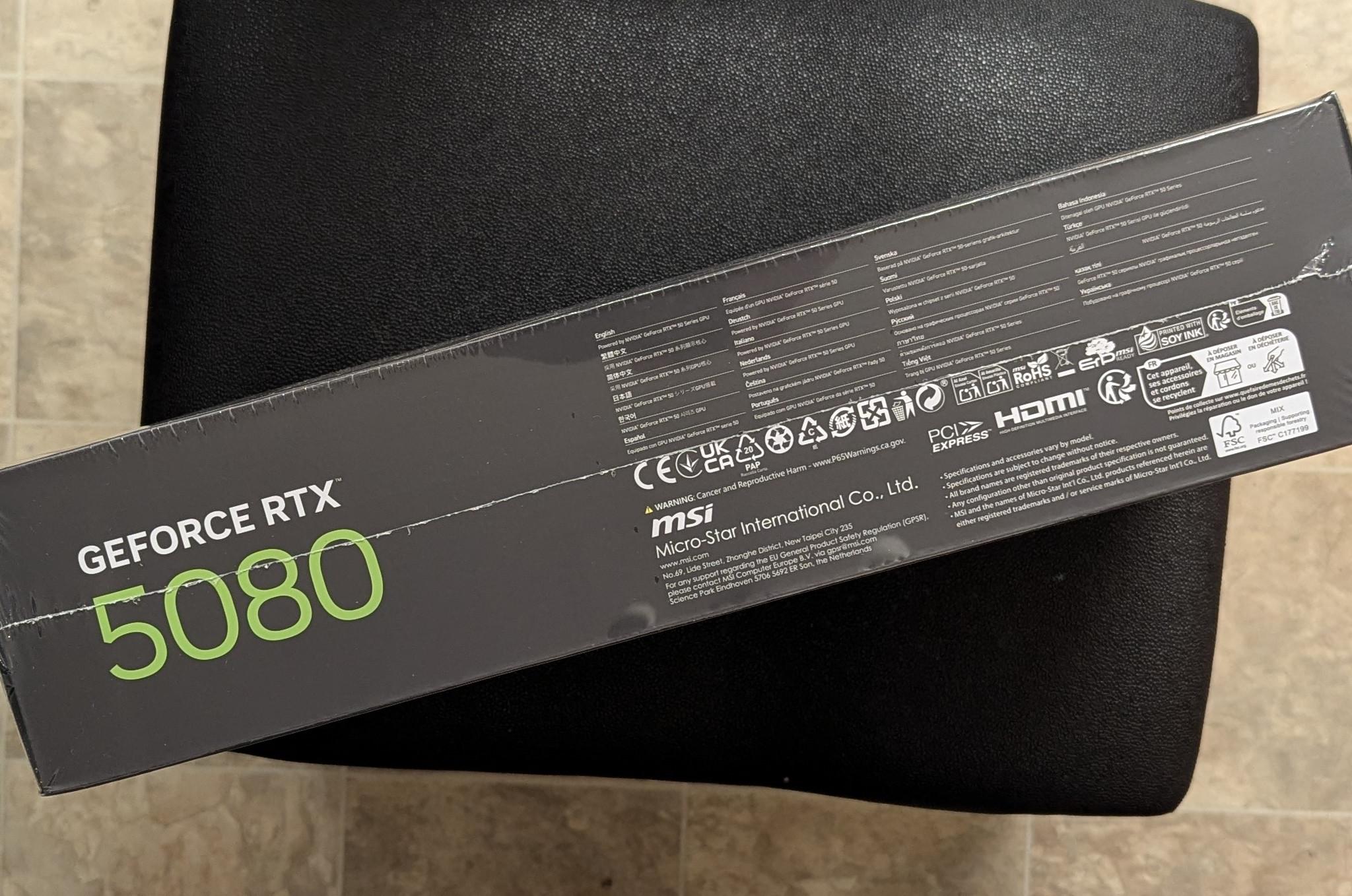 MSI Gaming Trio OC Nvidia 5080 Like New All Original Parts and Packaging