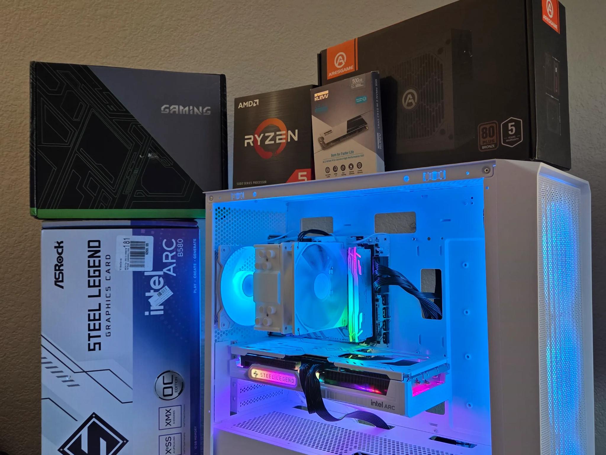 Aesthetic frost white gaming pc !(NEW)!