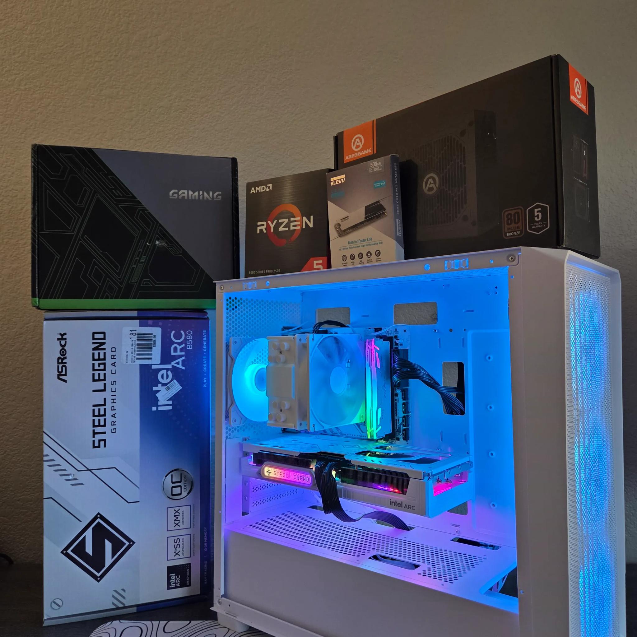 Aesthetic frost white gaming pc !(NEW)!