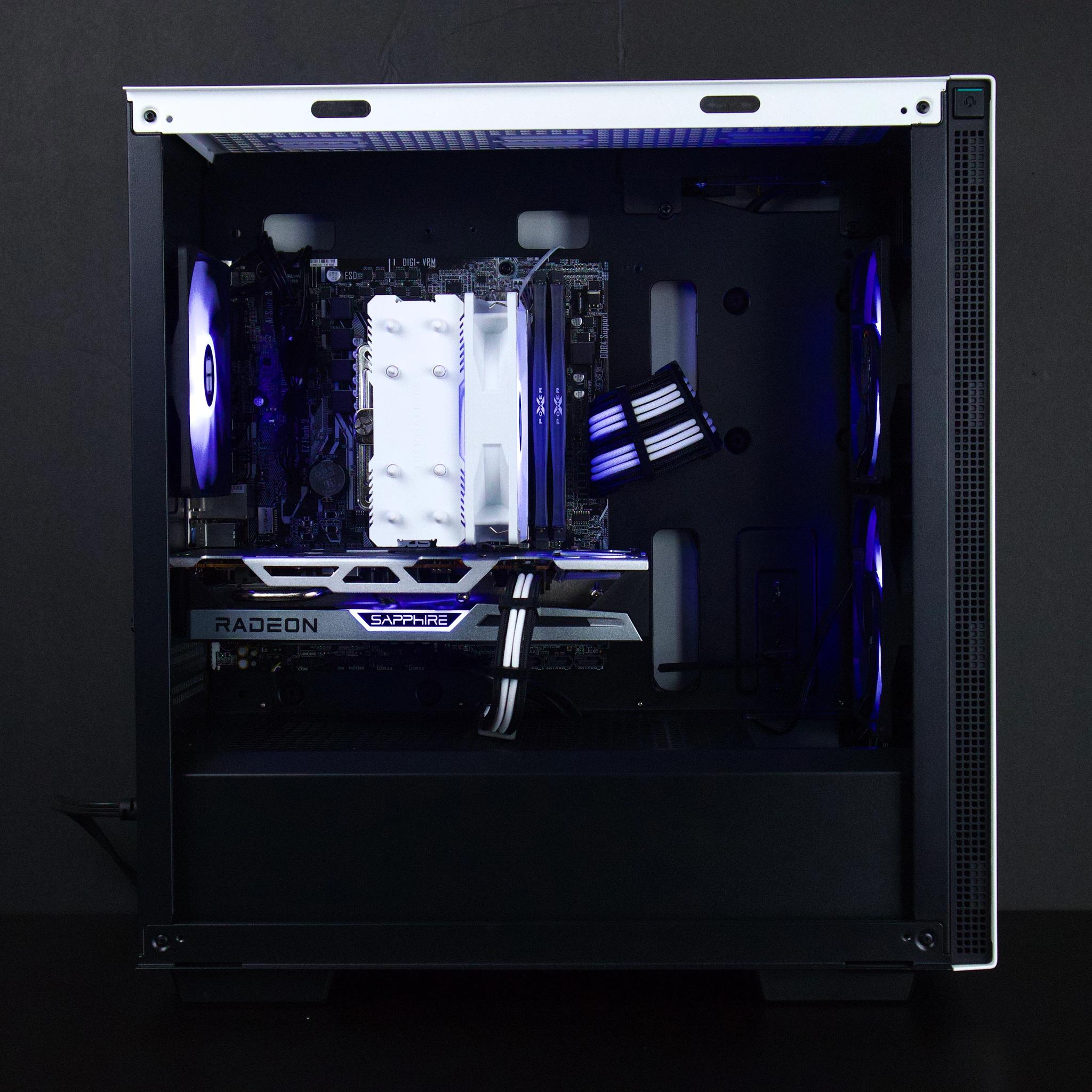 🖤💜🤍 Gaming PC | RX 6600XT ⚫ Ryzen 5 3600 🟣 16GB RAM ⚪ 1TB NVMe